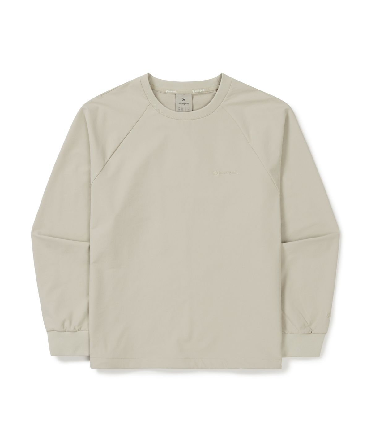 스노우피크 어패럴(SNOWPEAK APPAREL) 라고 여성 맨투맨 (S25FWTHT33) Light Beige