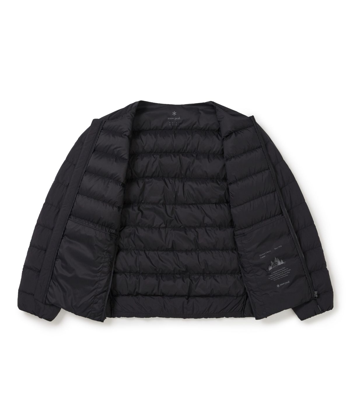 스노우피크 어패럴(SNOWPEAK APPAREL) 에어리 라운드넥 경량 다운 (S25WMTDJ58) Dark Charcoal