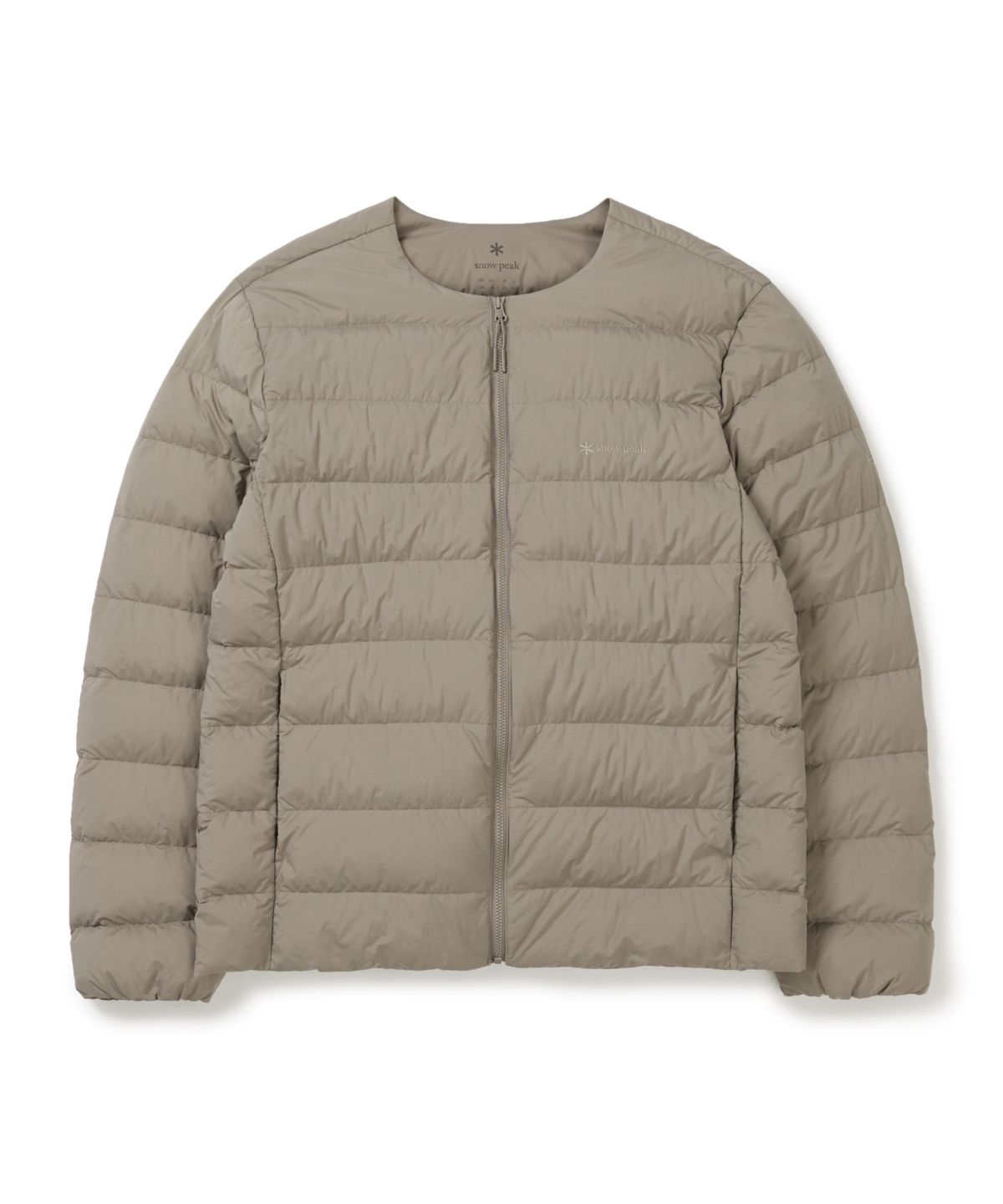 스노우피크 어패럴(SNOWPEAK APPAREL) 에어리 라운드넥 경량 다운 (S25WMTDJ58) Tan Gray