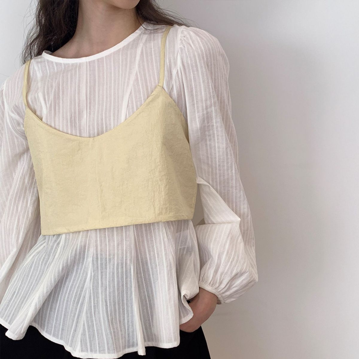 리리수(LILISU) Navi Cami Top / Lemon