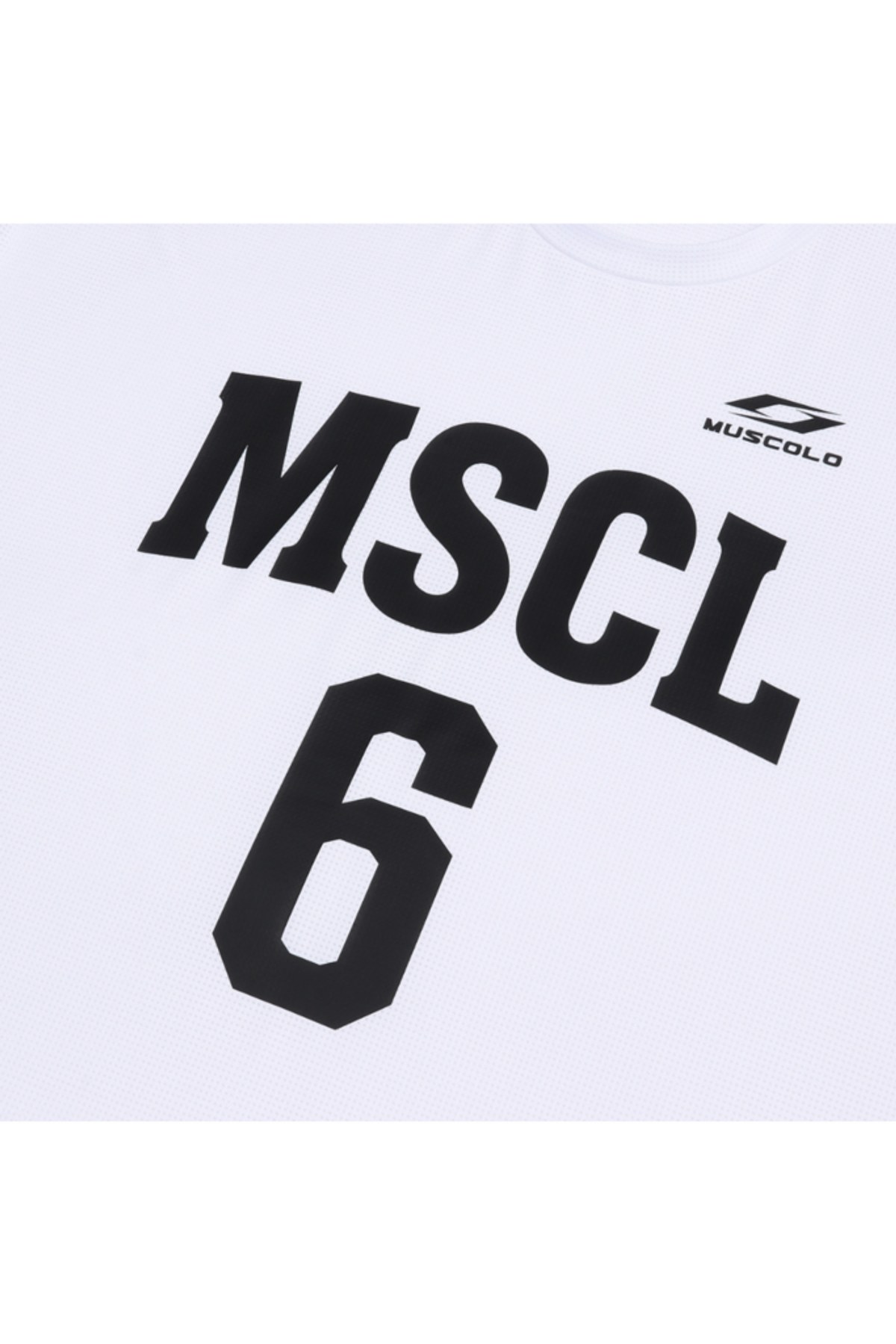 머스콜로(MUSCOLO) [6주년 기념] 에어스판메쉬 반팔 티셔츠 화이트