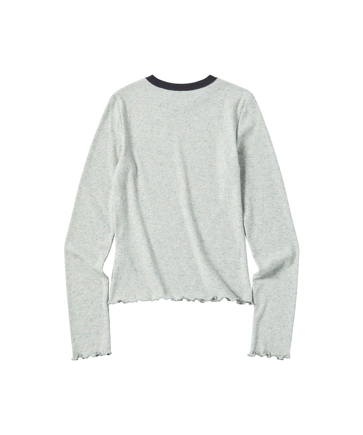 꼬모니노즈(COMONINOZ) W LAYERED T-SHIRT [LIGHT GRAY]