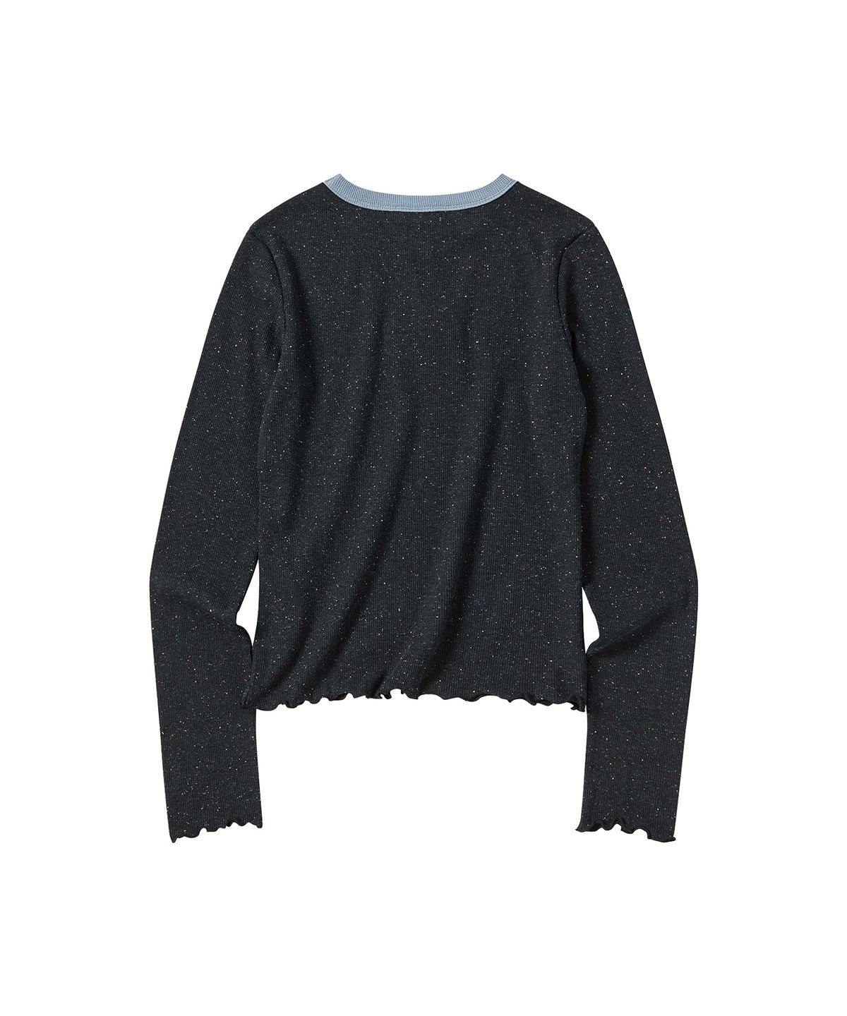 꼬모니노즈(COMONINOZ) W LAYERED T-SHIRT [CHARCOAL]