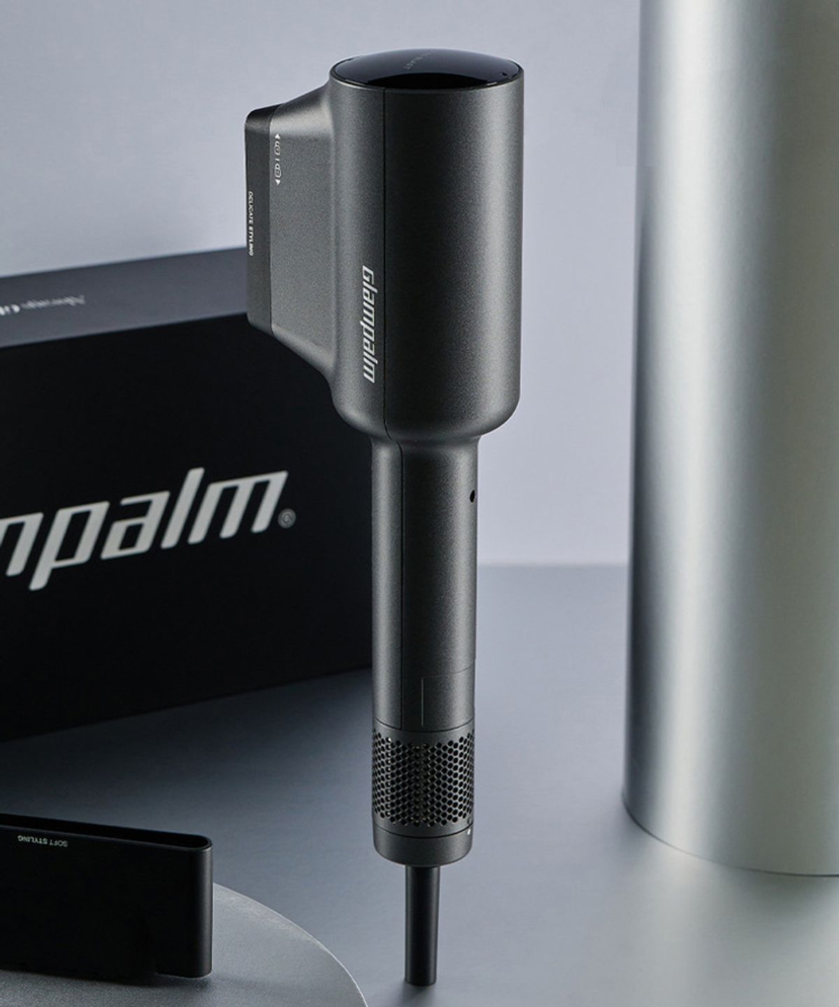 글램팜(GLAMPALM) [GP717GM] 글램뮤즈 슈팅블라스트 (건메탈) BLDC 항공모터 헤어 드라이기