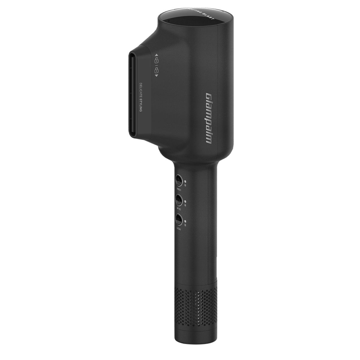 글램팜(GLAMPALM) [GP717BK] 글램뮤즈 슈팅블라스트 (블랙) BLDC 항공모터 헤어 드라이기