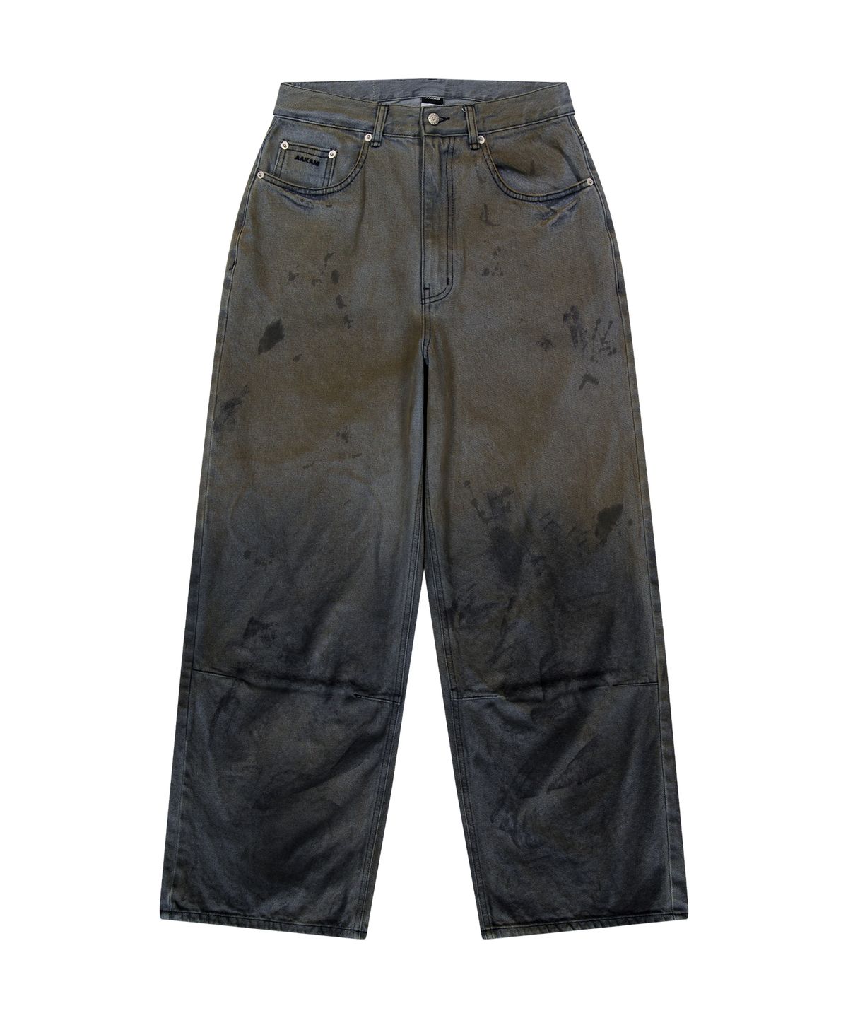 아캄(AAKAM) Dirty Gradation Denim Pants (Gray)