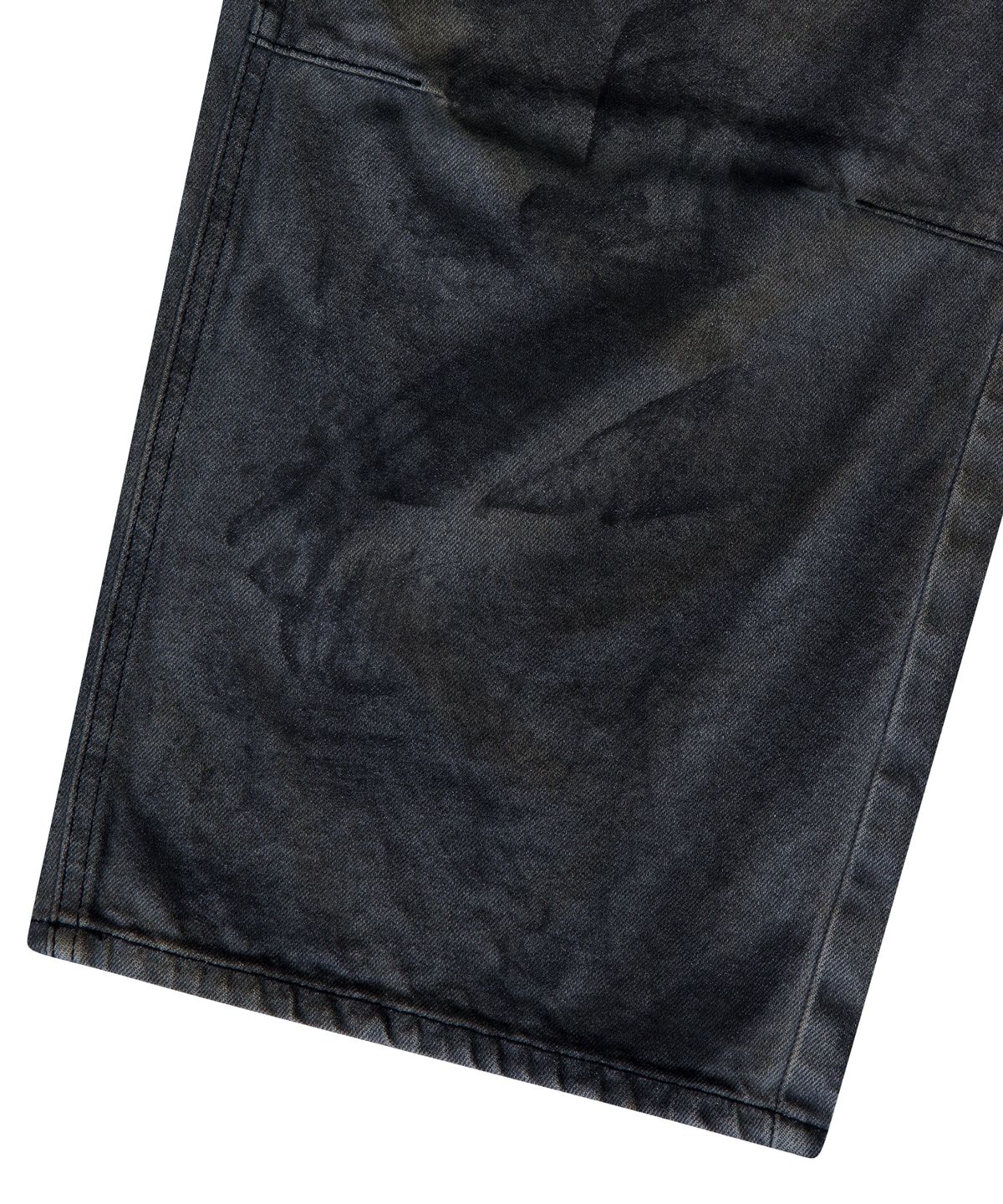 아캄(AAKAM) Dirty Gradation Denim Pants (Gray)