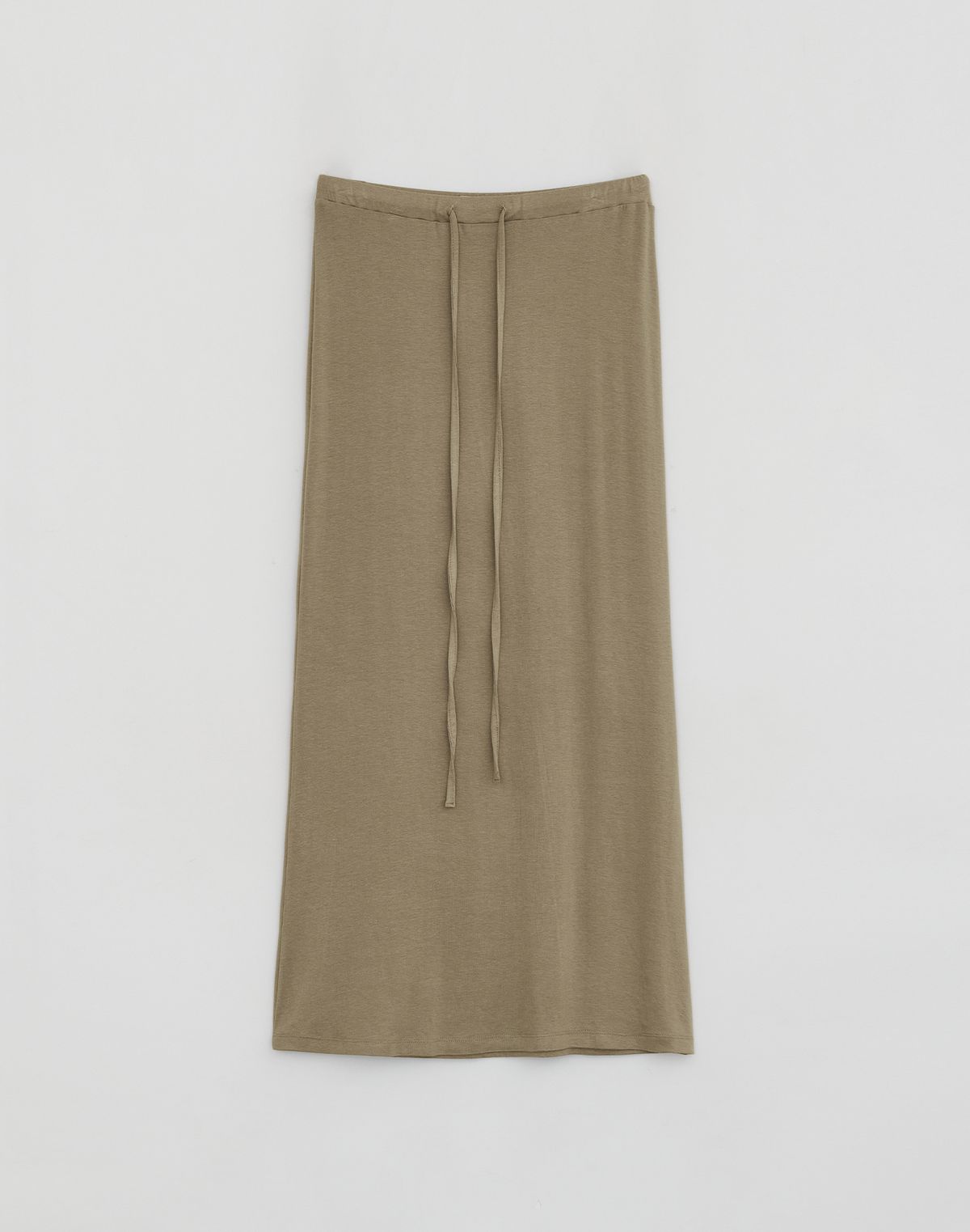 로우타이드(LOW TIDE) SILKY SWEAT MAXI SKIRT [BEIGE]