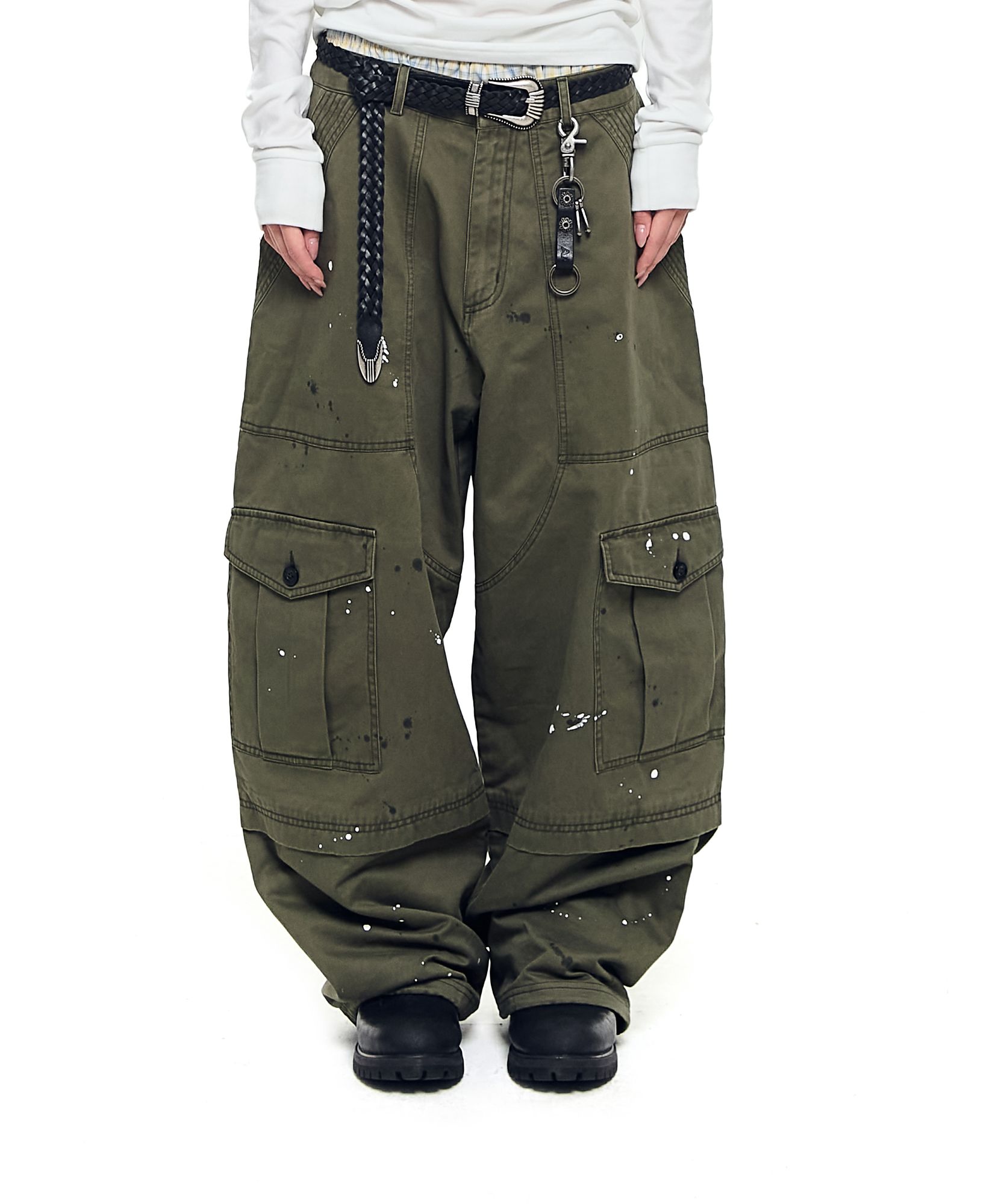 パンツ AAKAM Painted Military Cargo Pants MUSINSA | AAKAM Painted Military Cargo Pants (Khaki)