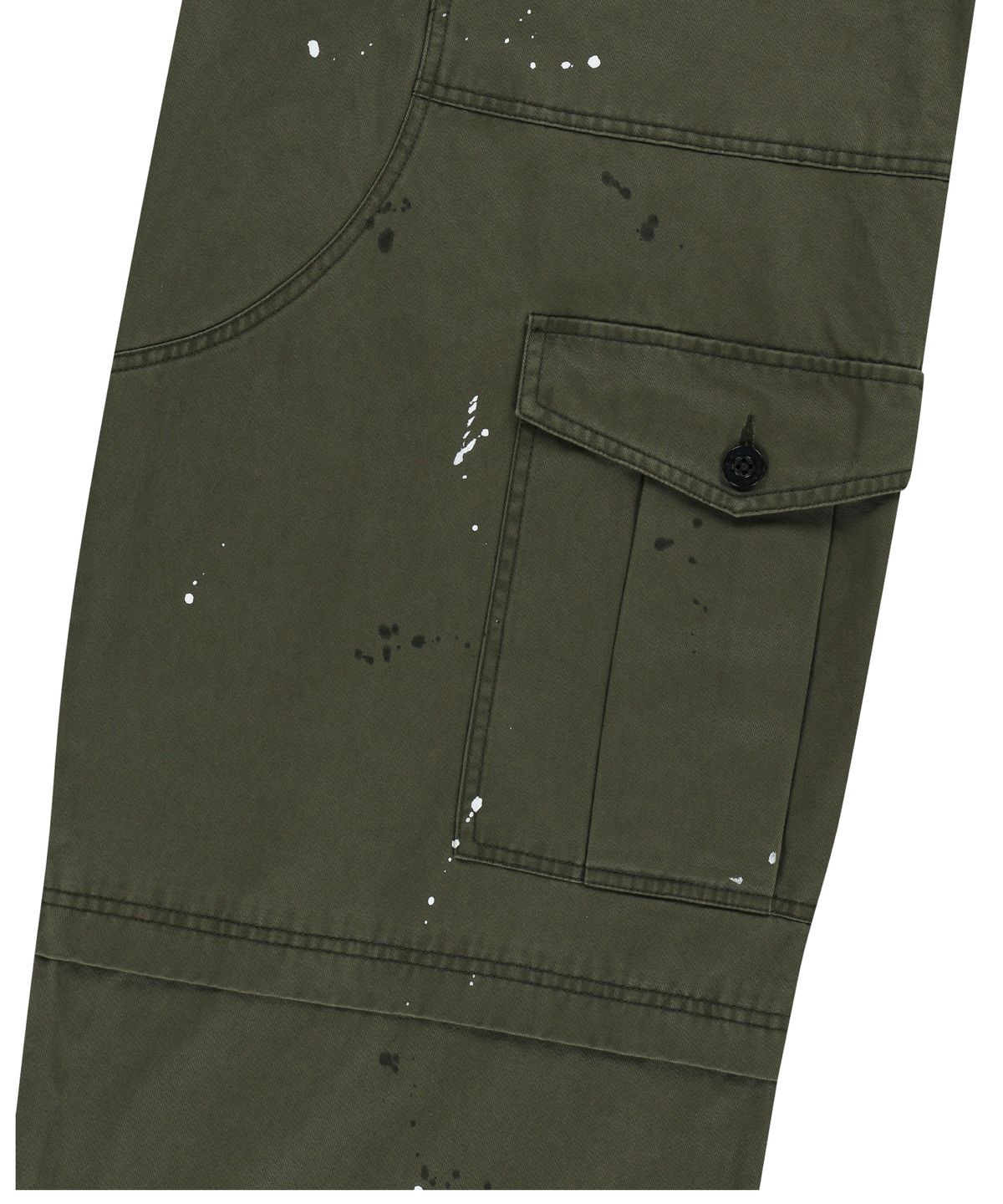 아캄(AAKAM) Painted Military Cargo Pants (Khaki)