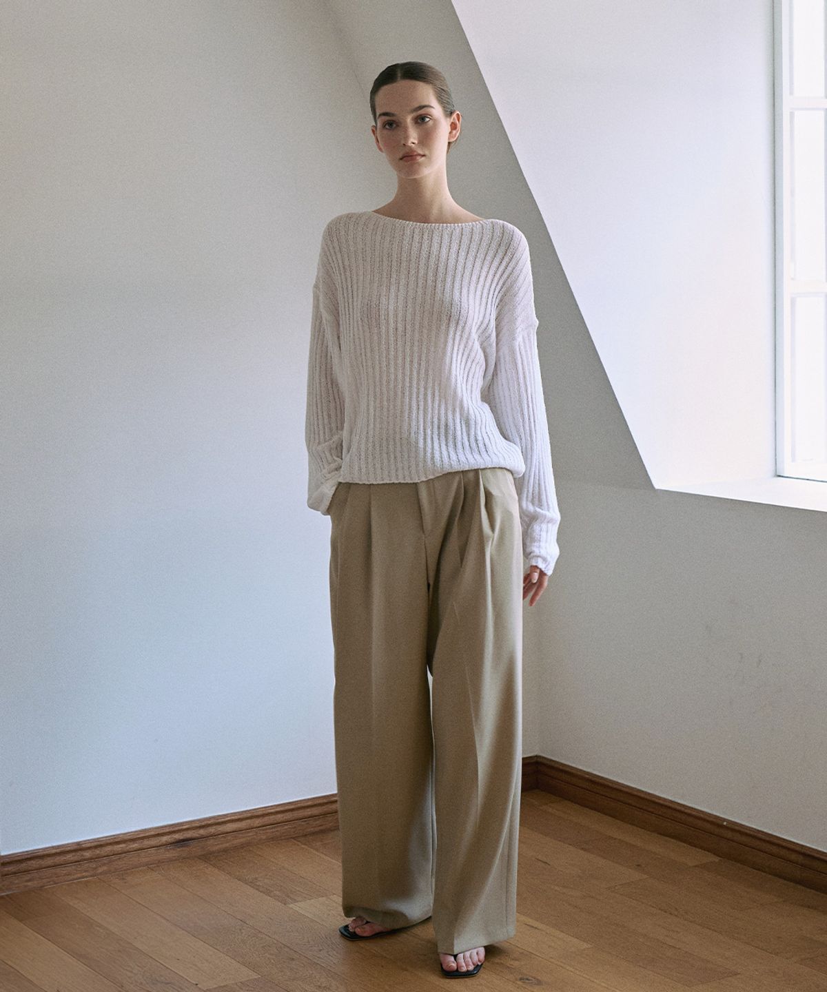 안젤로비안코(ANGELO BIANCO) Lune Sheer Knit