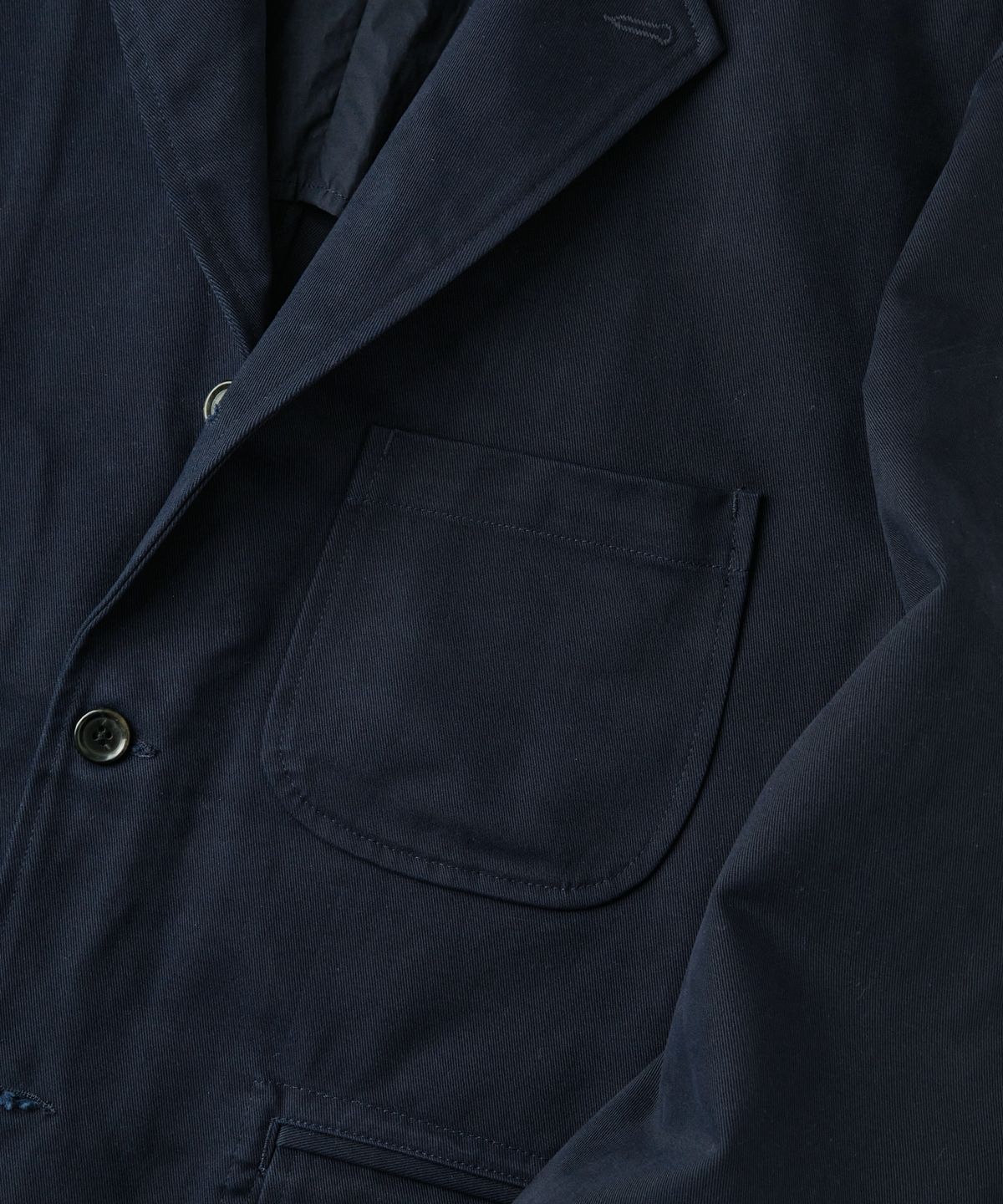 아웃스탠딩(OUTSTANDING) HIGH DENSITY COTTON CLASSIC 3BUTTON JACKET_NAVY