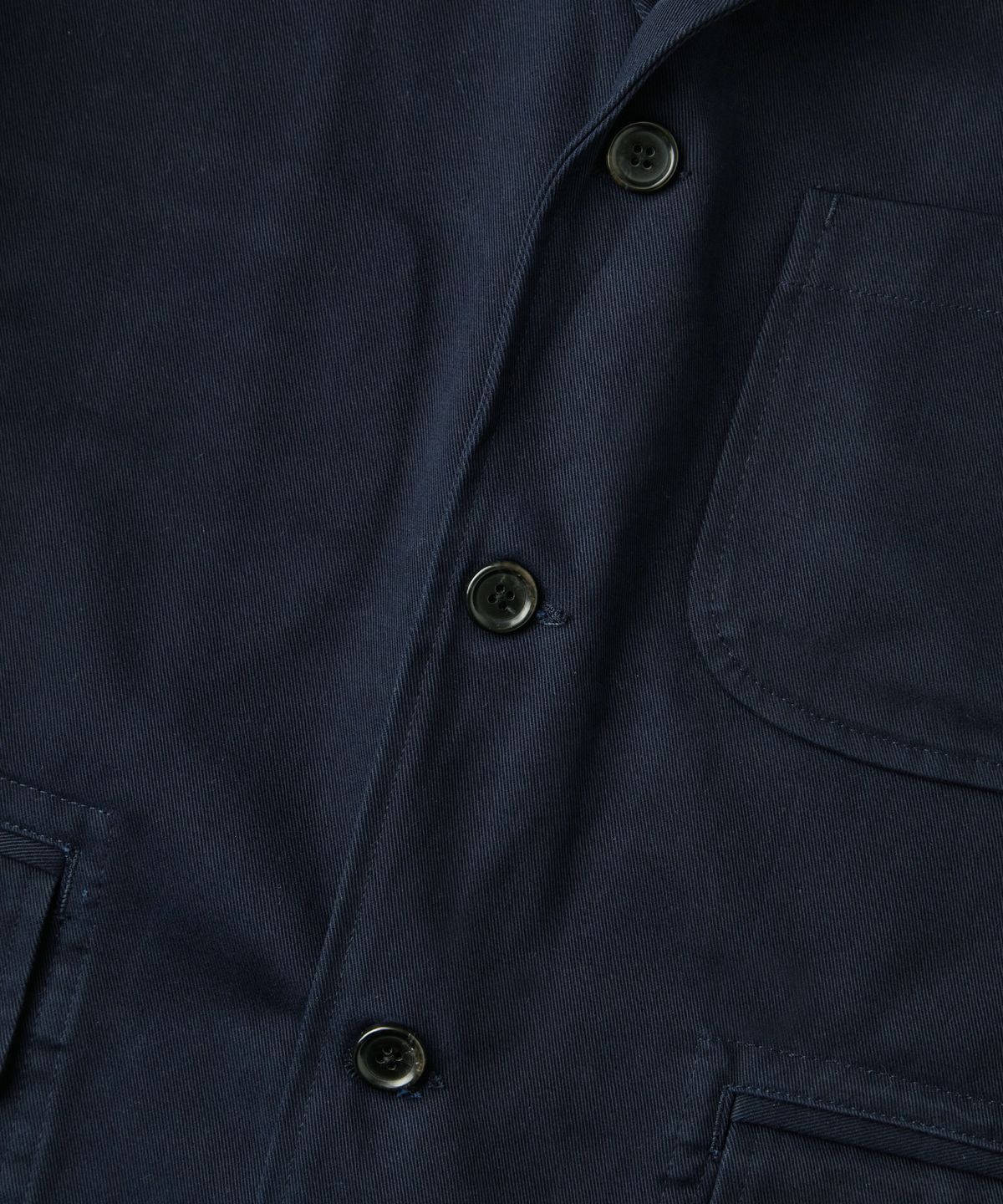 아웃스탠딩(OUTSTANDING) HIGH DENSITY COTTON CLASSIC 3BUTTON JACKET_NAVY
