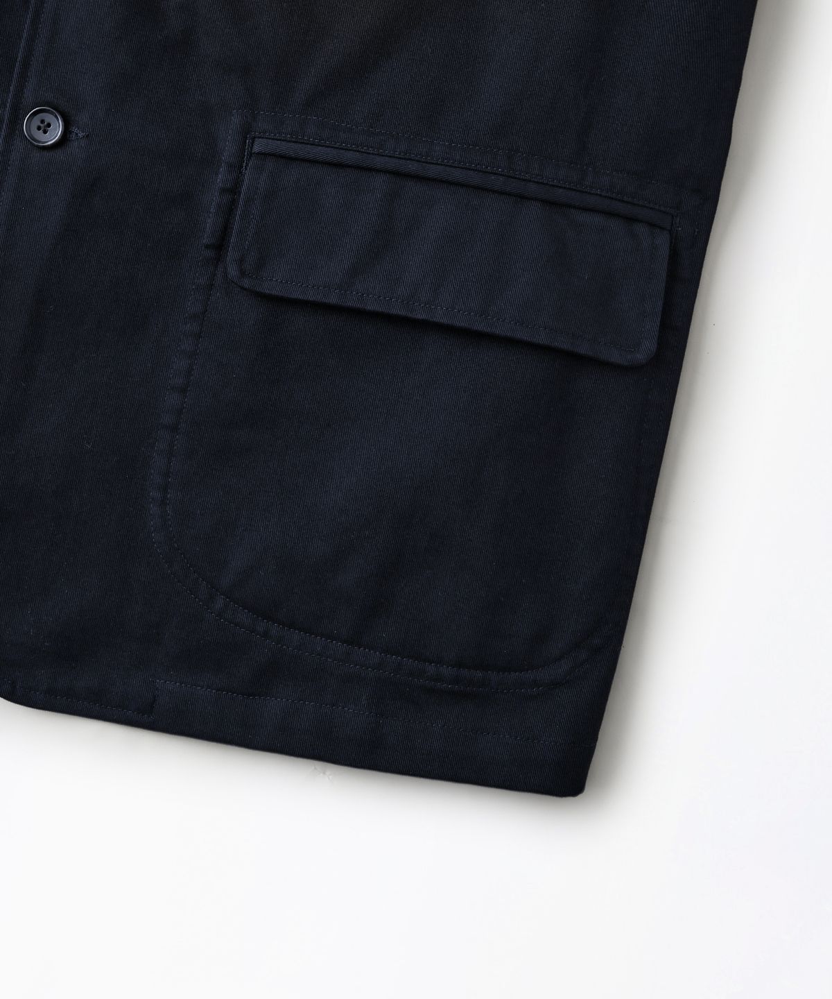 아웃스탠딩(OUTSTANDING) HIGH DENSITY COTTON CLASSIC 3BUTTON JACKET_NAVY