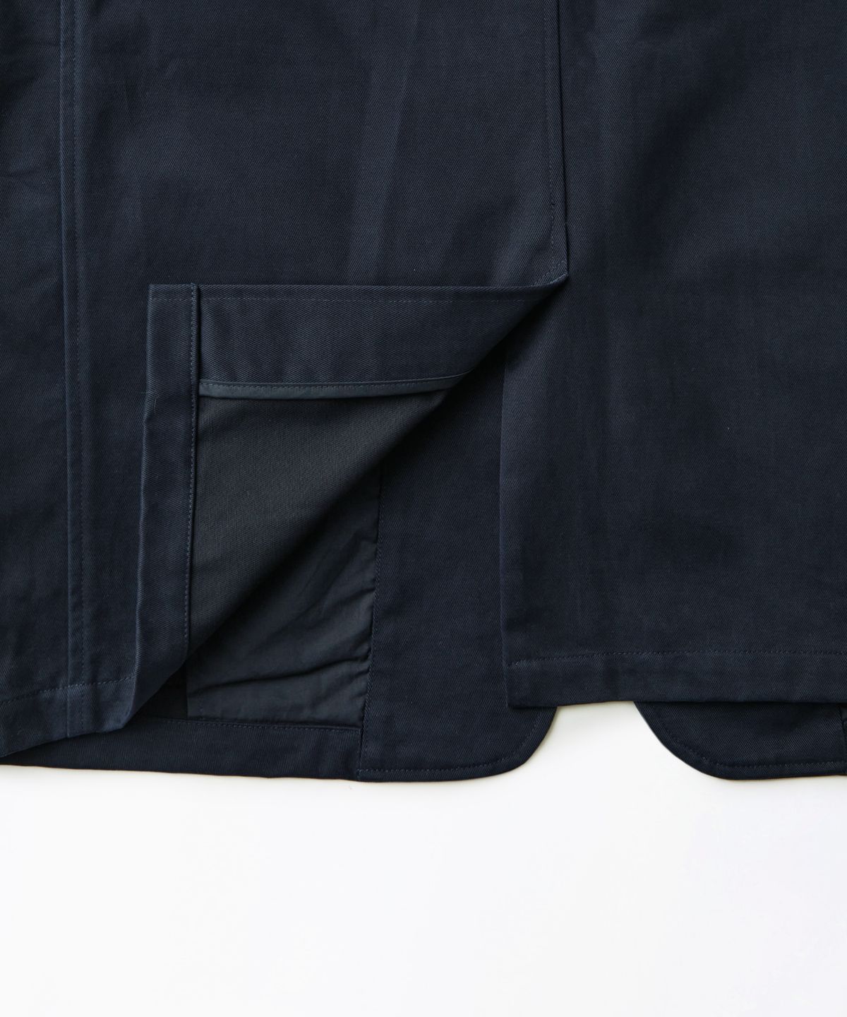 아웃스탠딩(OUTSTANDING) HIGH DENSITY COTTON CLASSIC 3BUTTON JACKET_NAVY