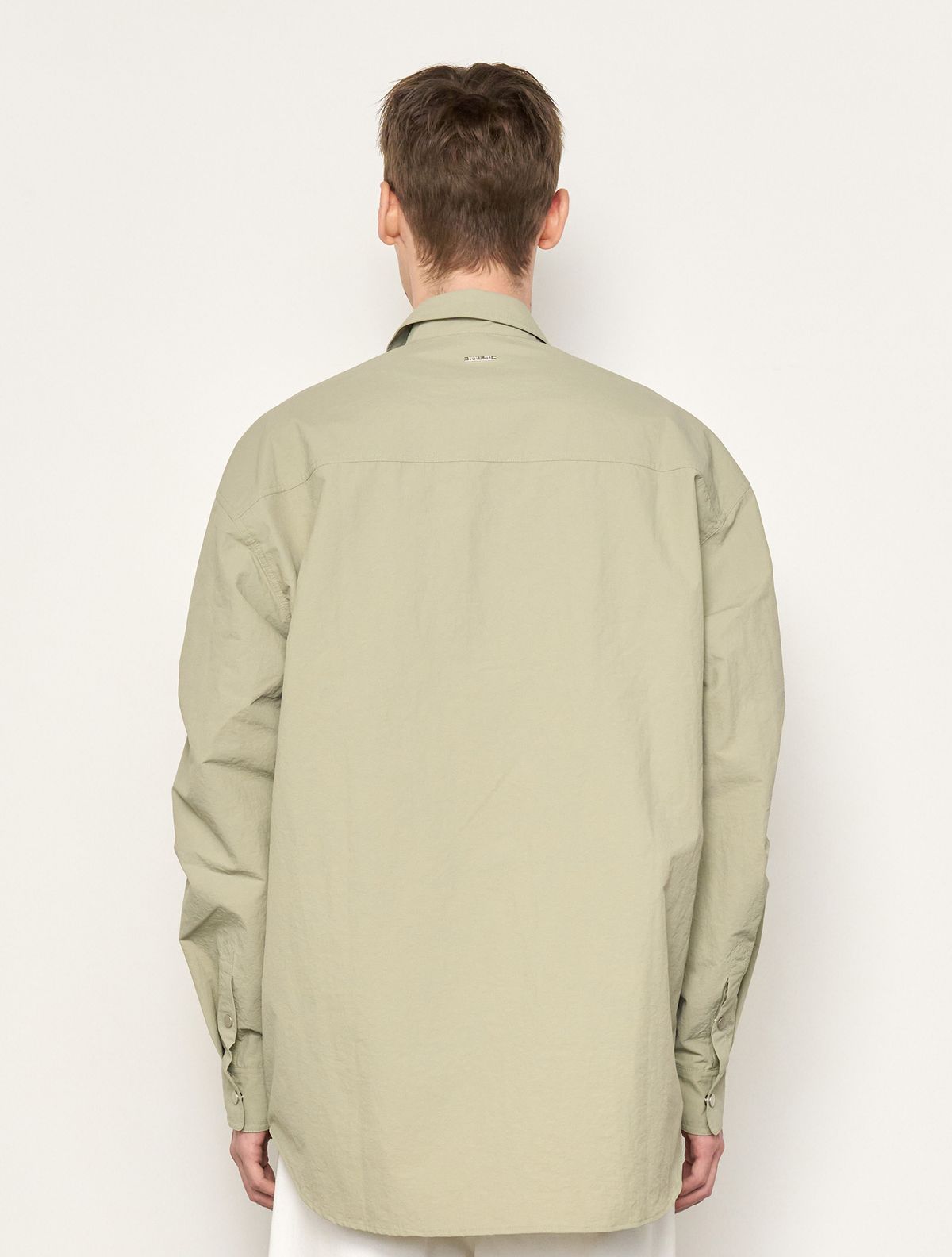 제너럴아이디어(GENERALIDEA) MAN 나일론 셔츠 자켓 [LIGHT KHAKI] / SBE1M07005