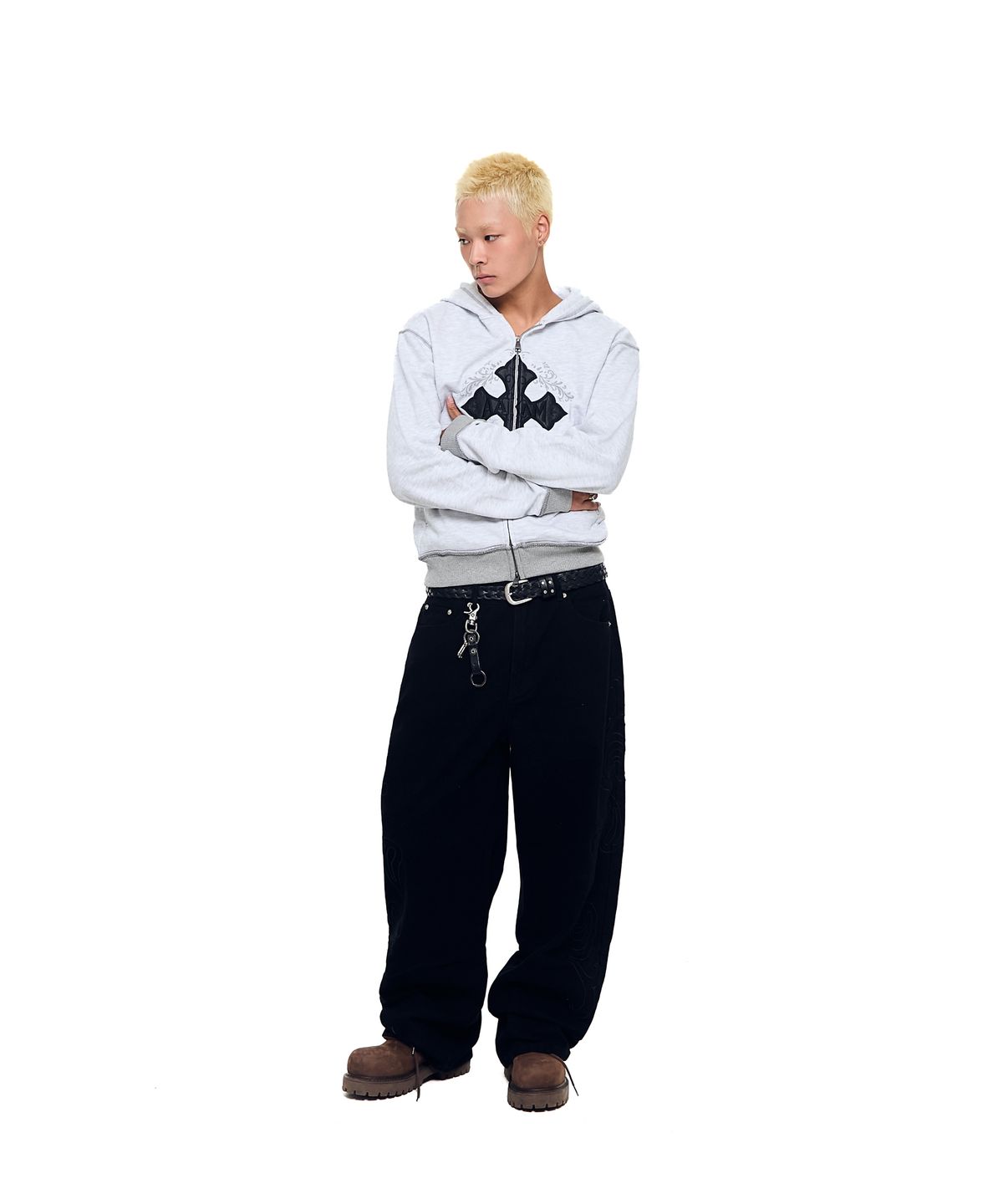 아캄(AAKAM) AKM CROS2 Zip-Up Hoodie (Gray)
