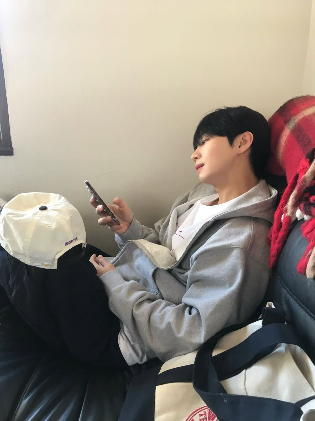 소버먼트(SOVERMENT) 780G 솔리드 크롭 후디 집업-8%멜란지 그레이-