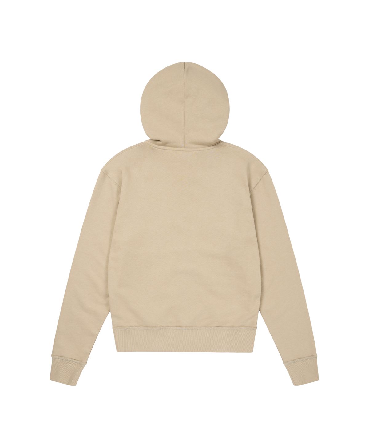 아캄(AAKAM) Contrast Patch Zip-Up Hoodie (Beige)