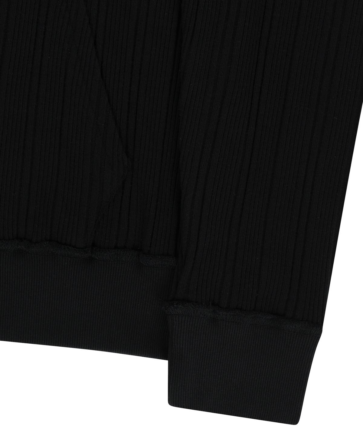 아캄(AAKAM) Knitted Zip-Up Hoodie (Black)