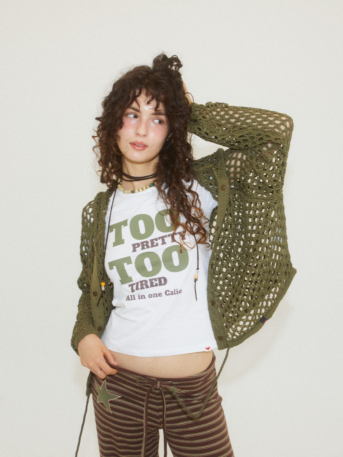 에즈이프 캘리(ASIF CALIE) TOO TOO CALIE T-SHIRT WHITE