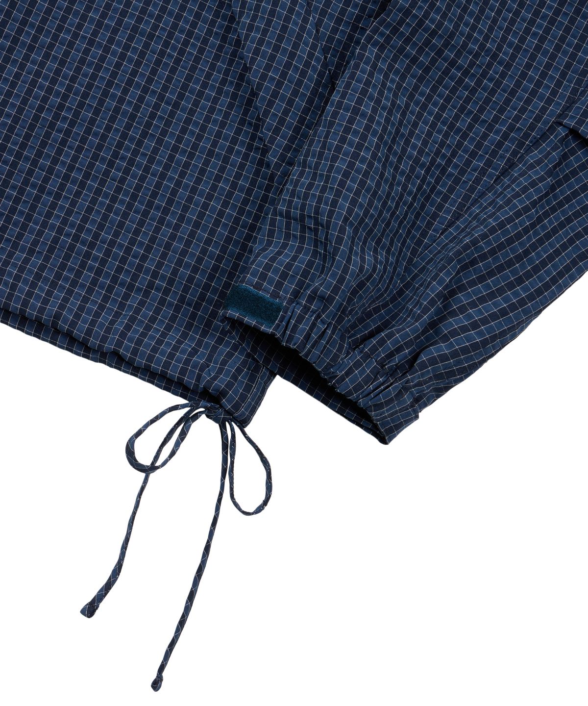 아캄(AAKAM) Check Pattern Hooded Jacket (Navy)