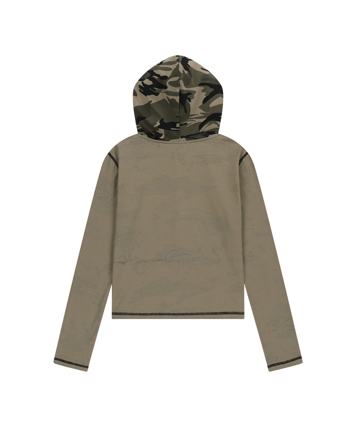 아캄(AAKAM) Camo Contrast Hooded Long Sleeve (Khaki)