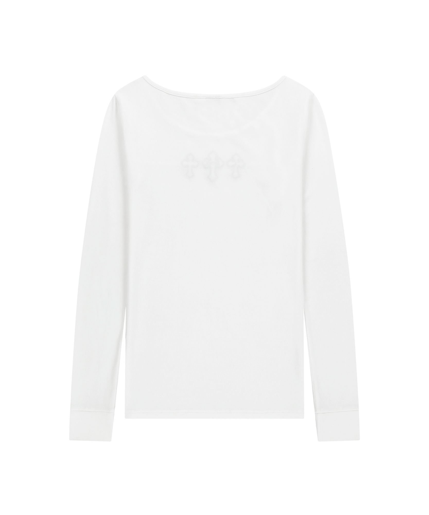 MUSINSA公式 | AAKAM Triple AKM CROS2 Long Sleeve (White)