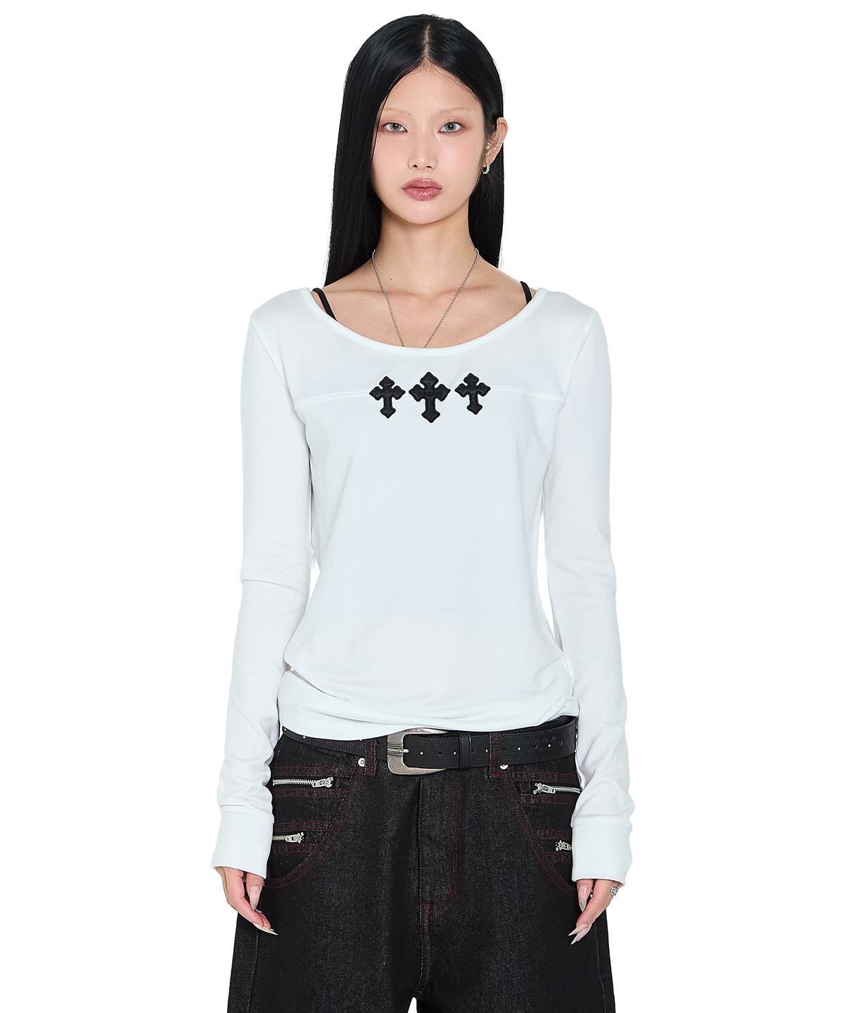 아캄(AAKAM) Triple AKM CROS2 Long Sleeve (White)