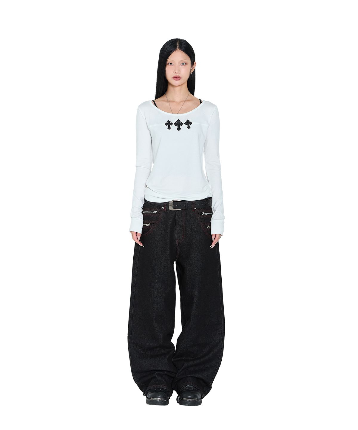 아캄(AAKAM) Triple AKM CROS2 Long Sleeve (White)