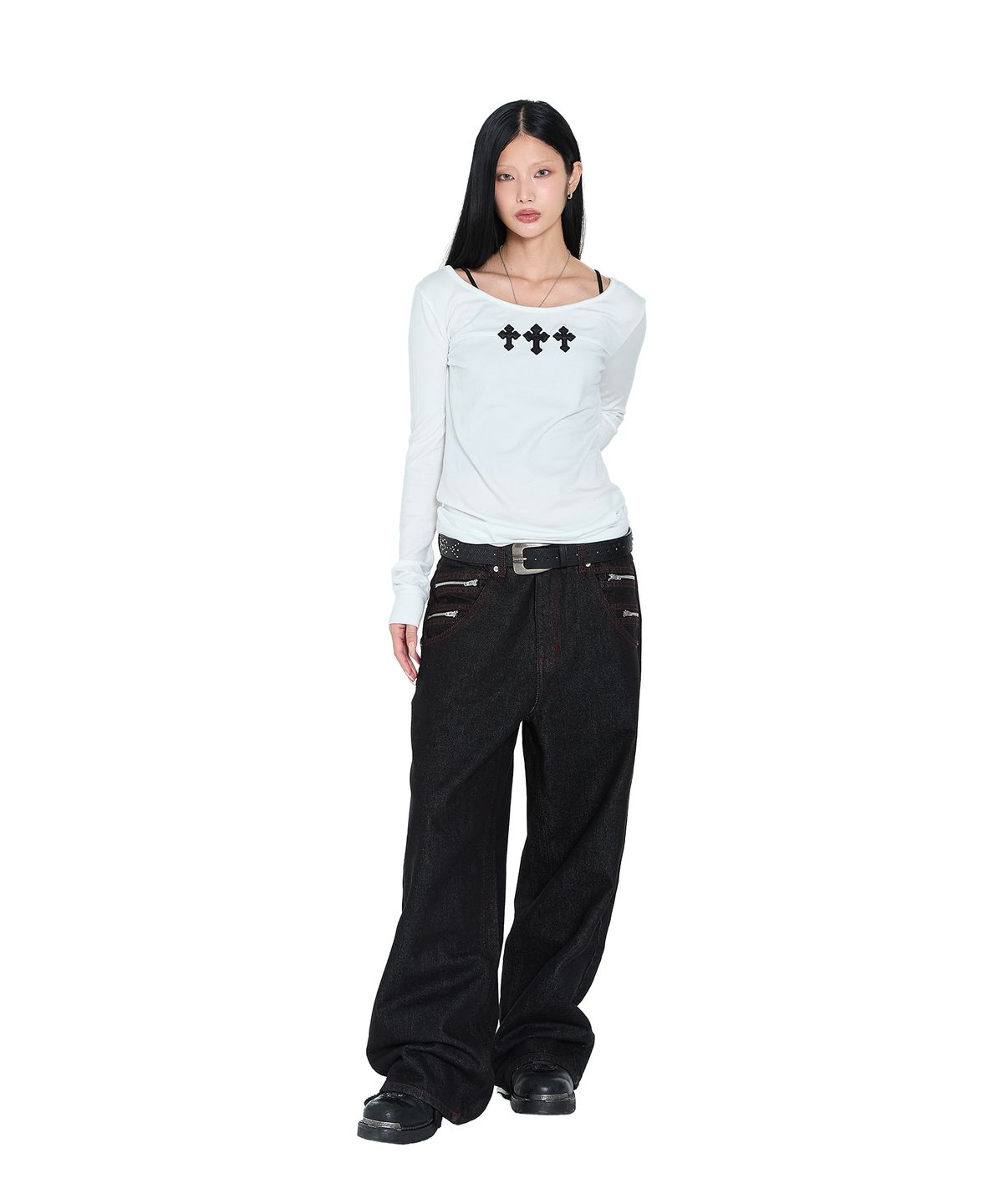 아캄(AAKAM) Triple AKM CROS2 Long Sleeve (White)