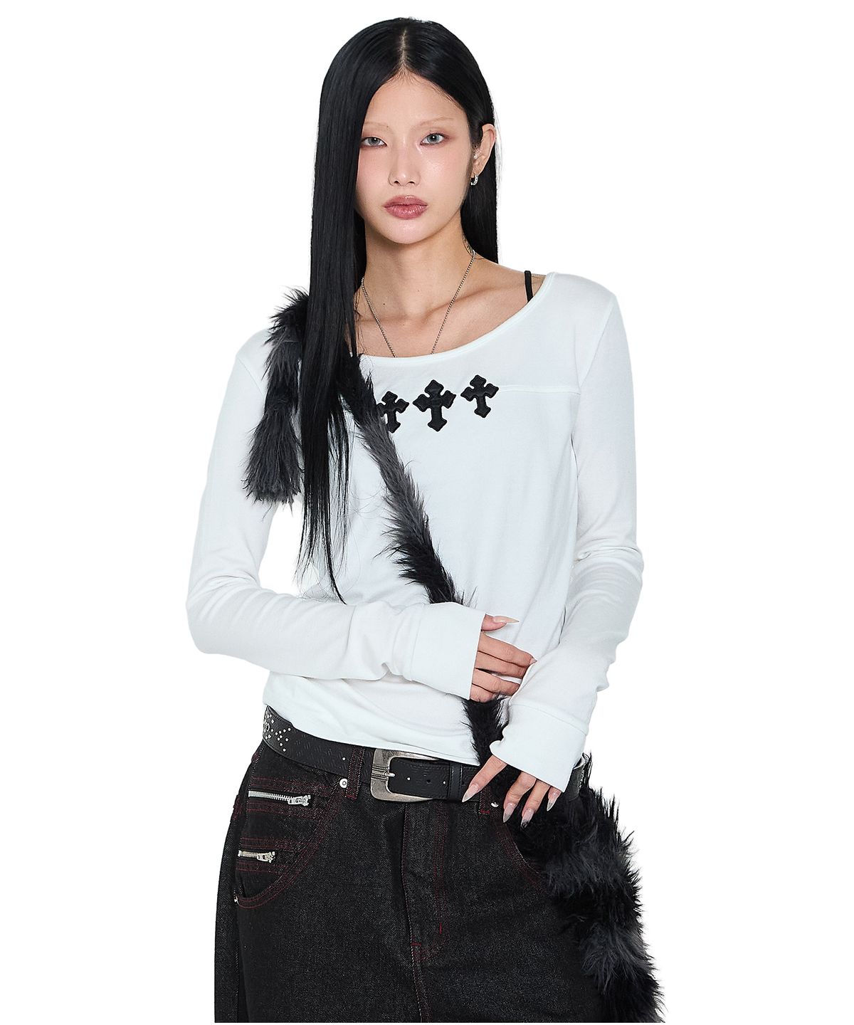 아캄(AAKAM) Triple AKM CROS2 Long Sleeve (White)