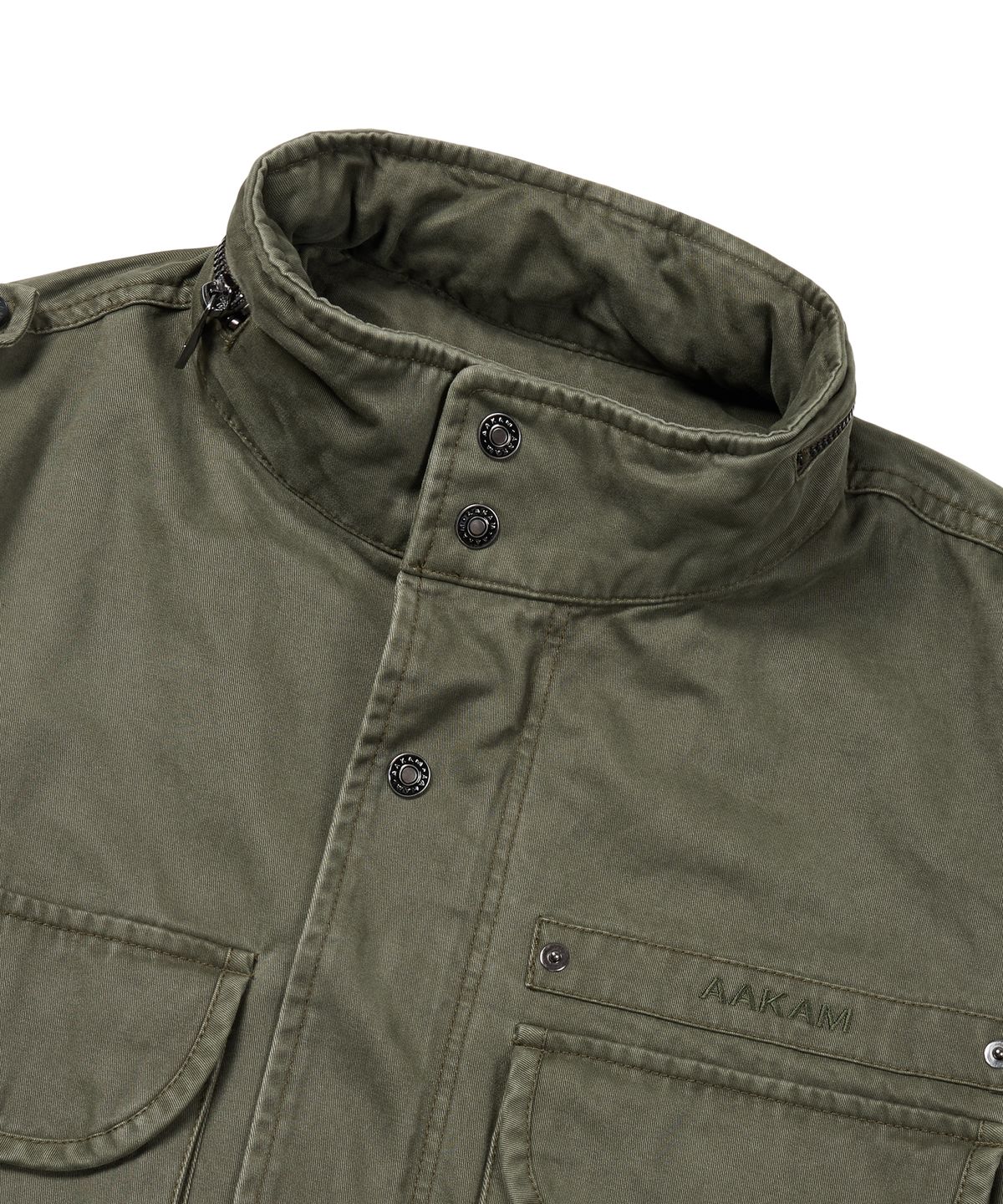 아캄(AAKAM) Washed Field Jacket (Khaki)