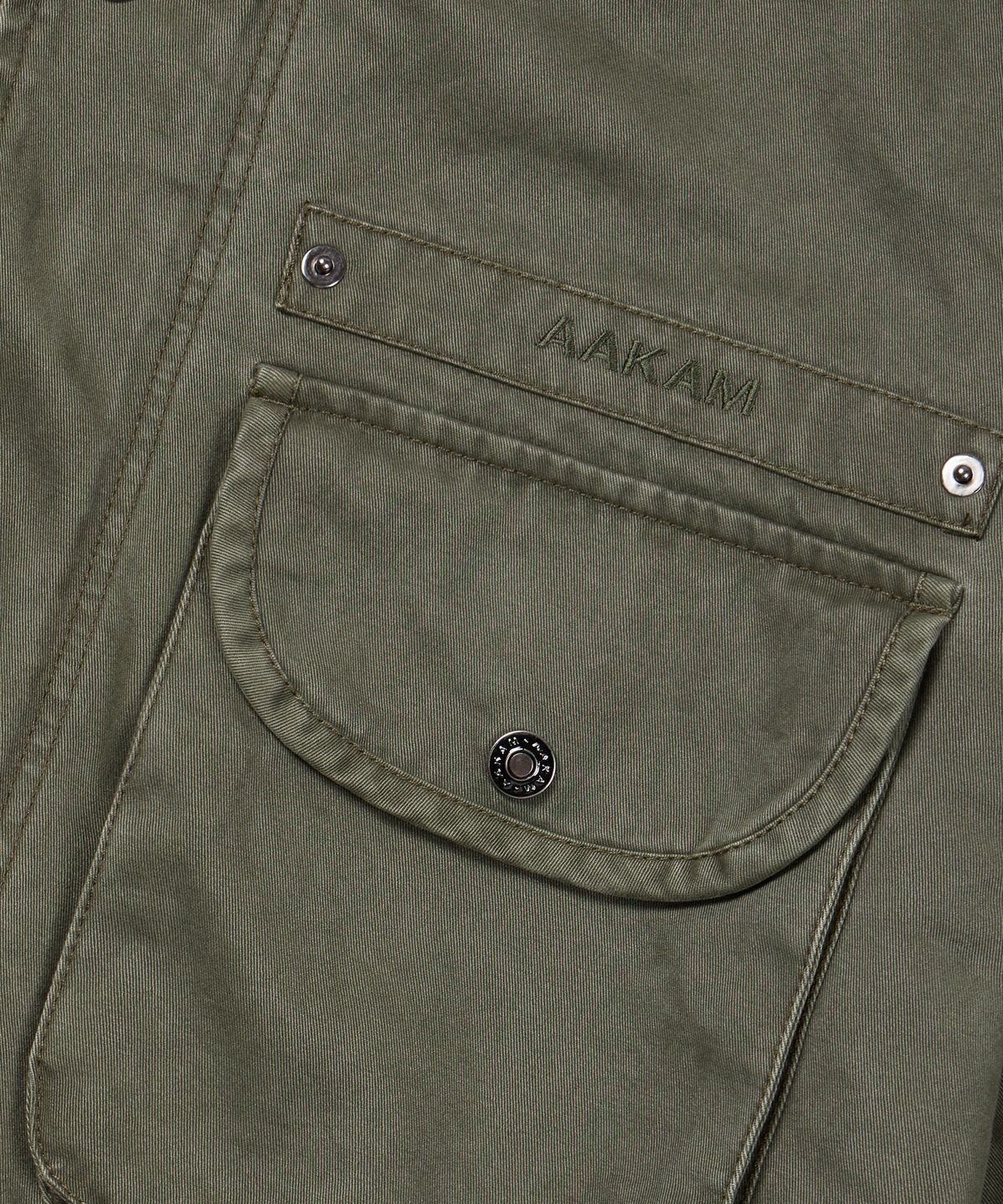 아캄(AAKAM) Washed Field Jacket (Khaki)