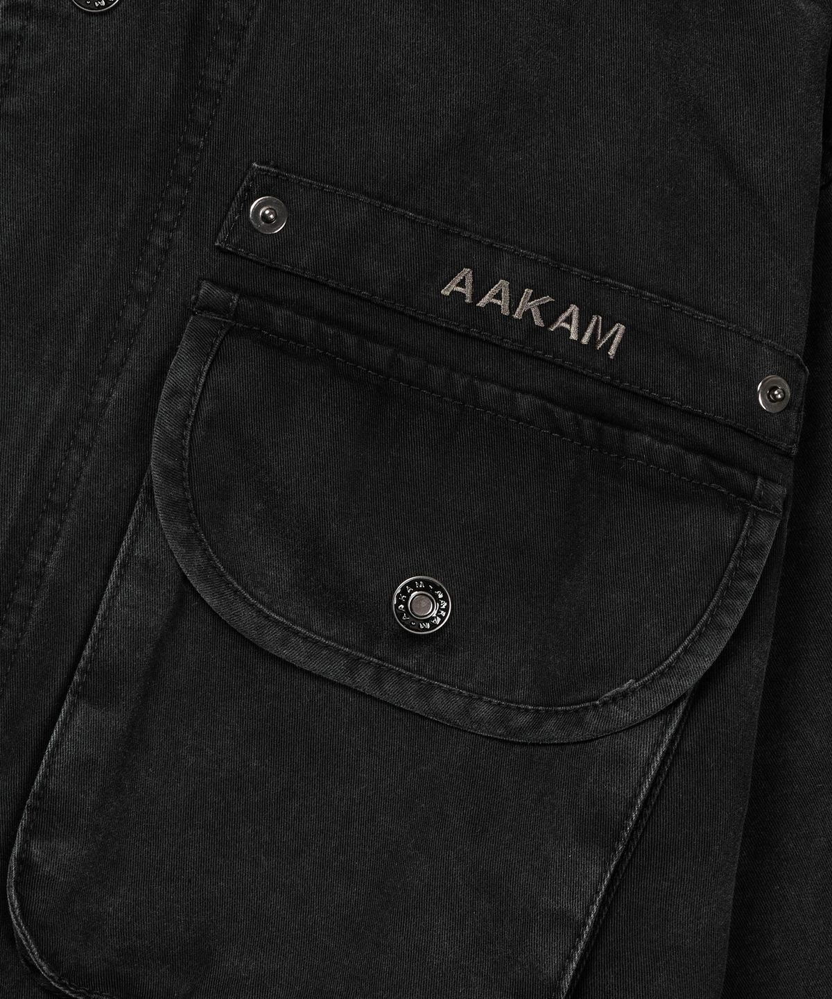 아캄(AAKAM) Washed Field Jacket (Black)