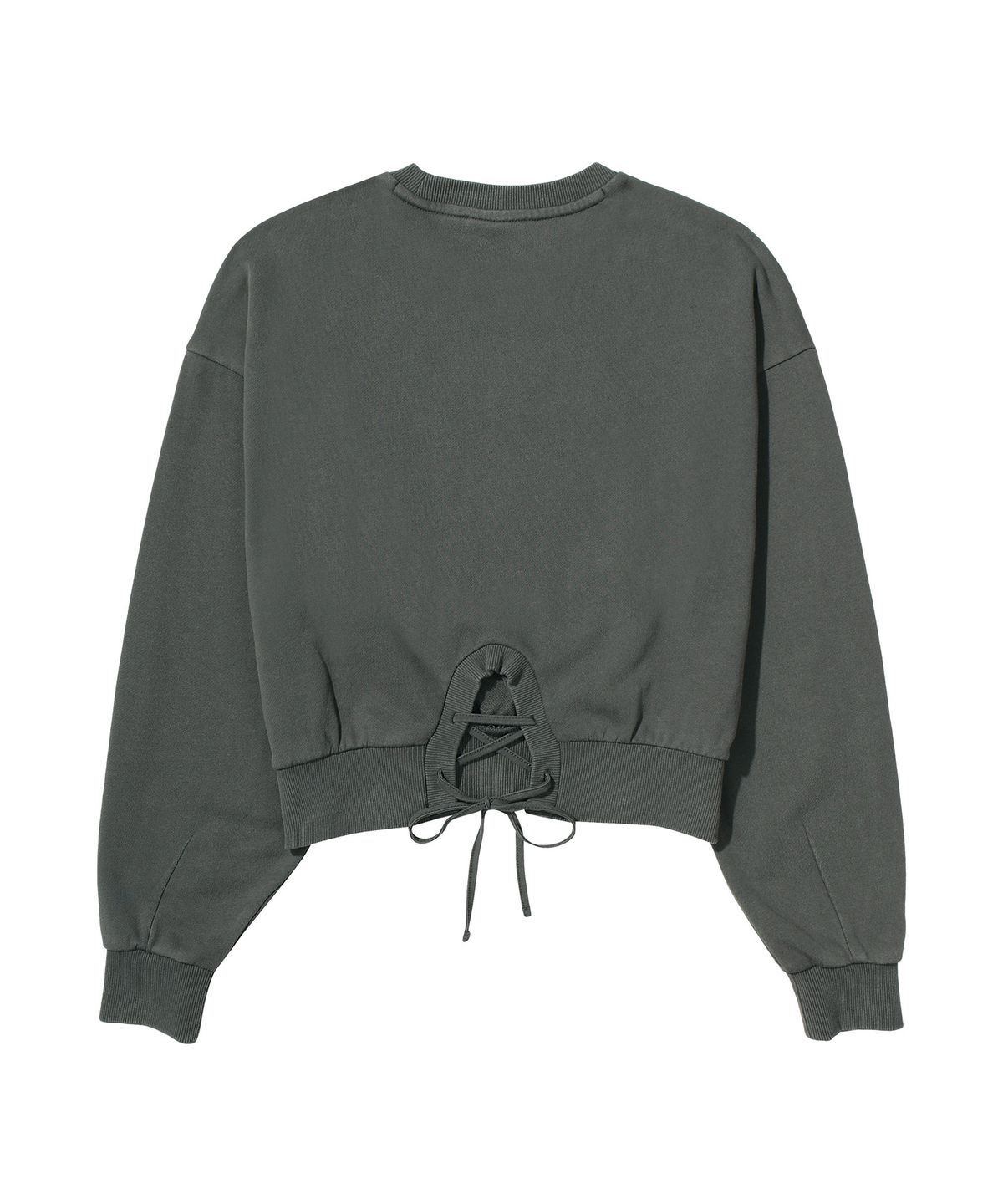 슈퍼드라이(SUPERDRY) W 빈티지 스트링 스웻셔츠 다크그레이