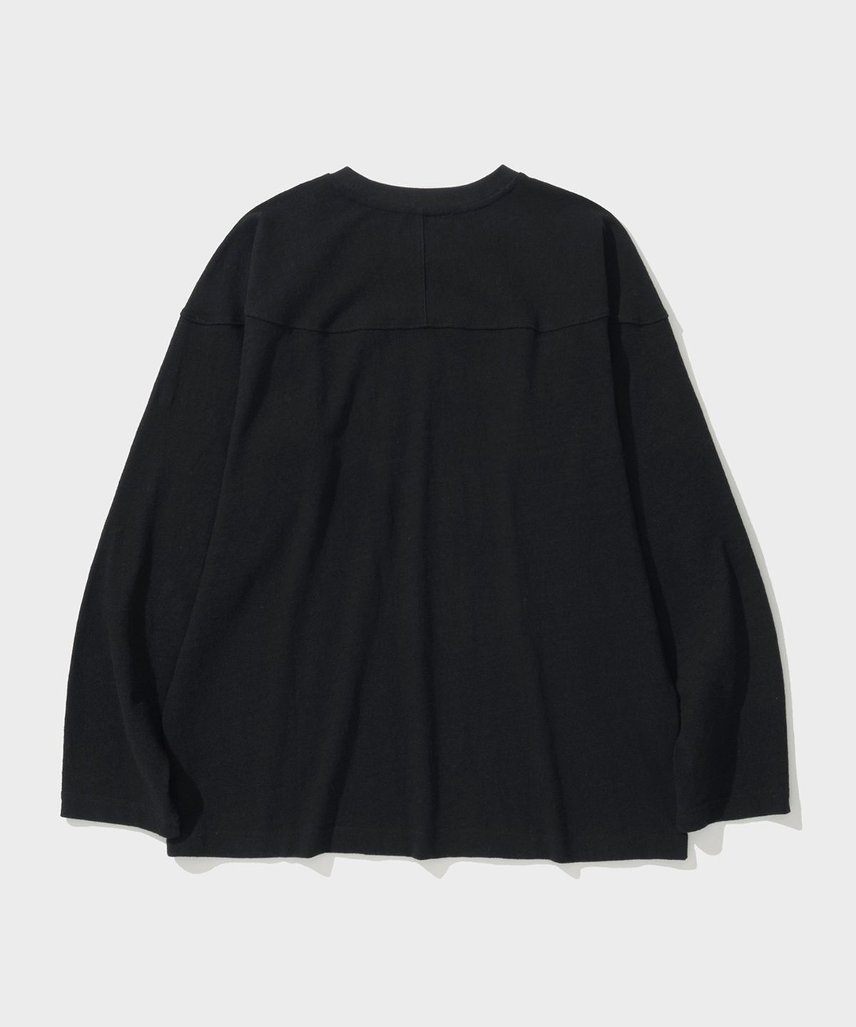 셔터(SHIRTER) FINE SLUB SHIRT T-SHIRT (BLACK)