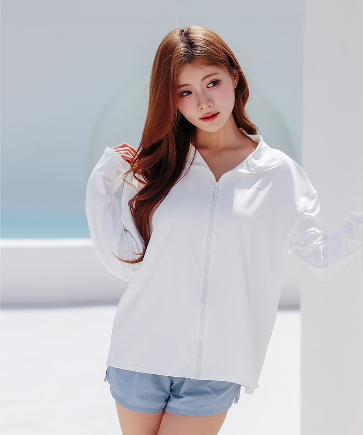 크라시앙(CRASSIANG) 선핏 집업 래쉬가드