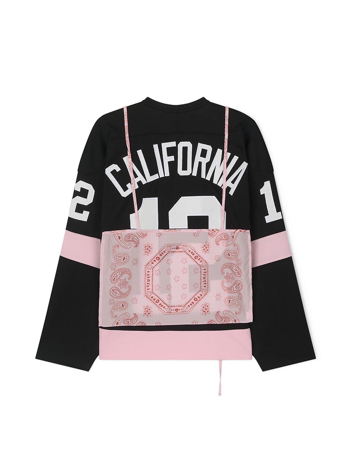 에즈이프 캘리(ASIF CALIE) LAYERED SLEEVELESS FOOTBALL JERSEY BLACK
