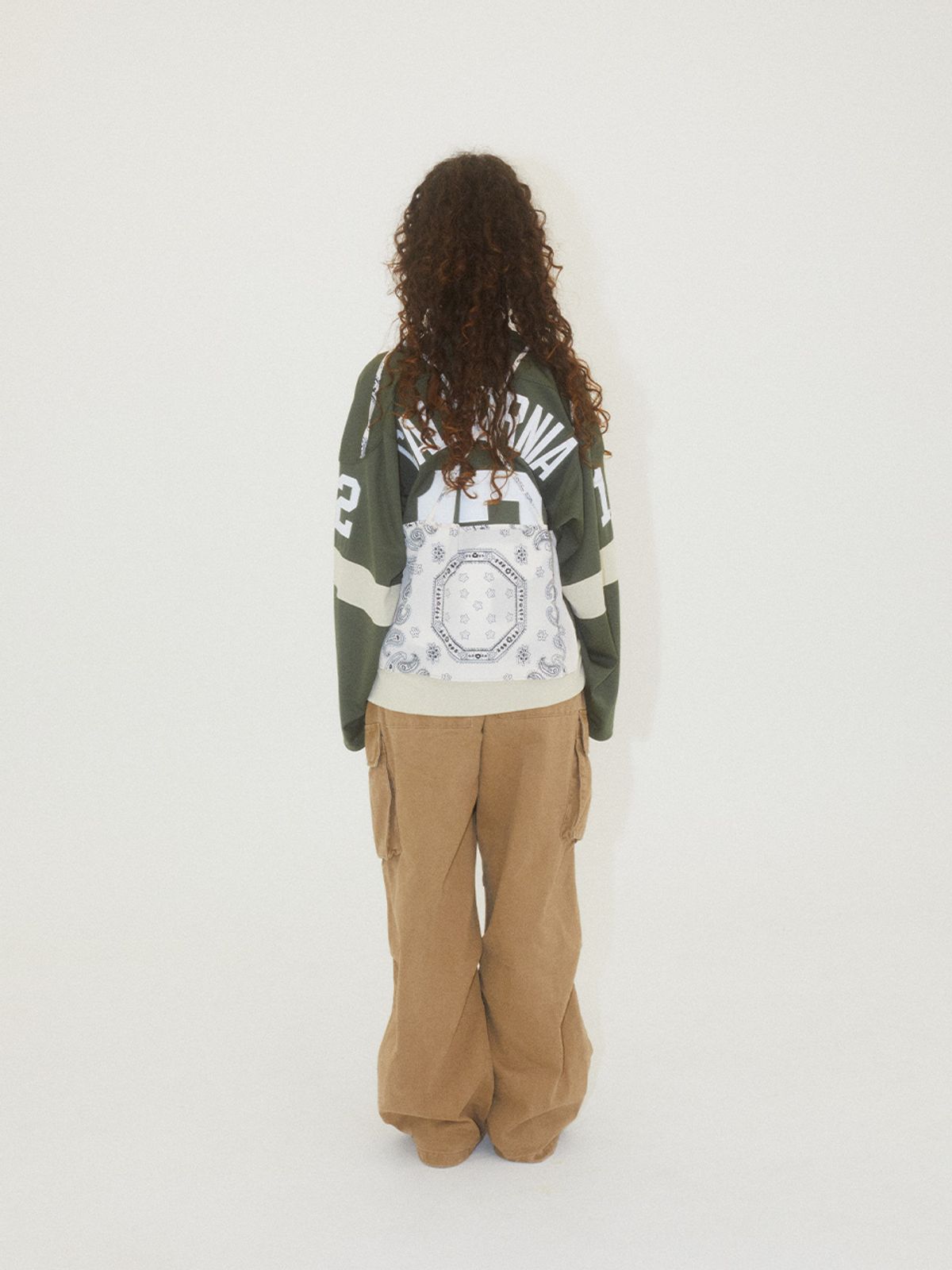 에즈이프 캘리(ASIF CALIE) LAYERED SLEEVELESS FOOTBALL JERSEY KHAKI