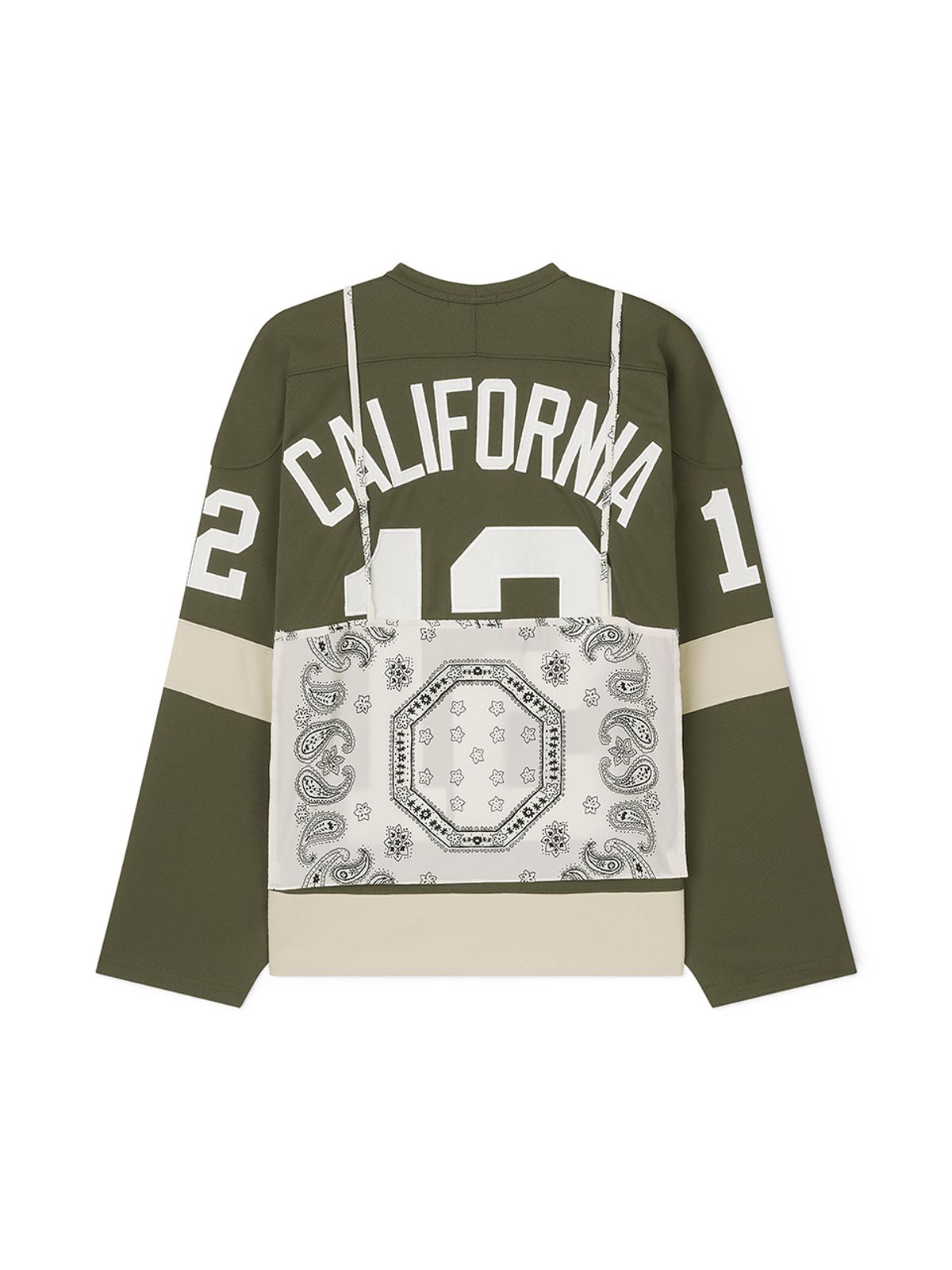 에즈이프 캘리(ASIF CALIE) LAYERED SLEEVELESS FOOTBALL JERSEY KHAKI