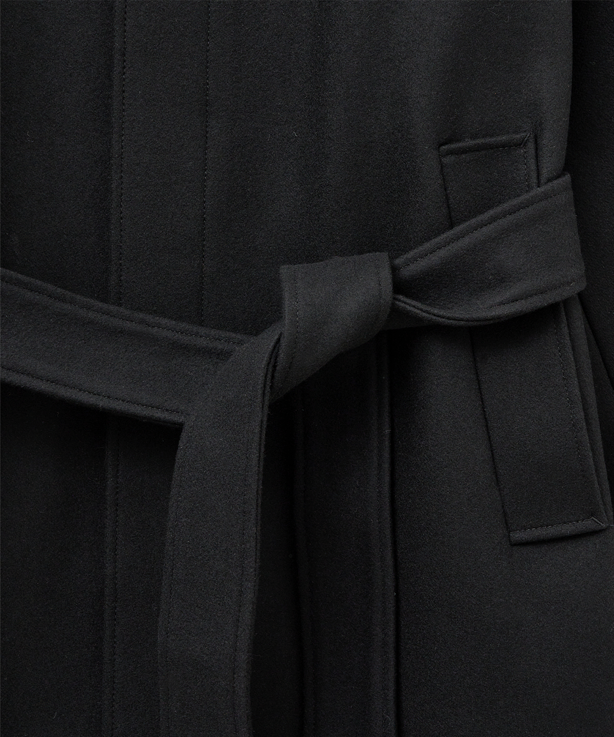 엘무드(LMOOD) 로건 발마칸 코트 FELTRO BLACK