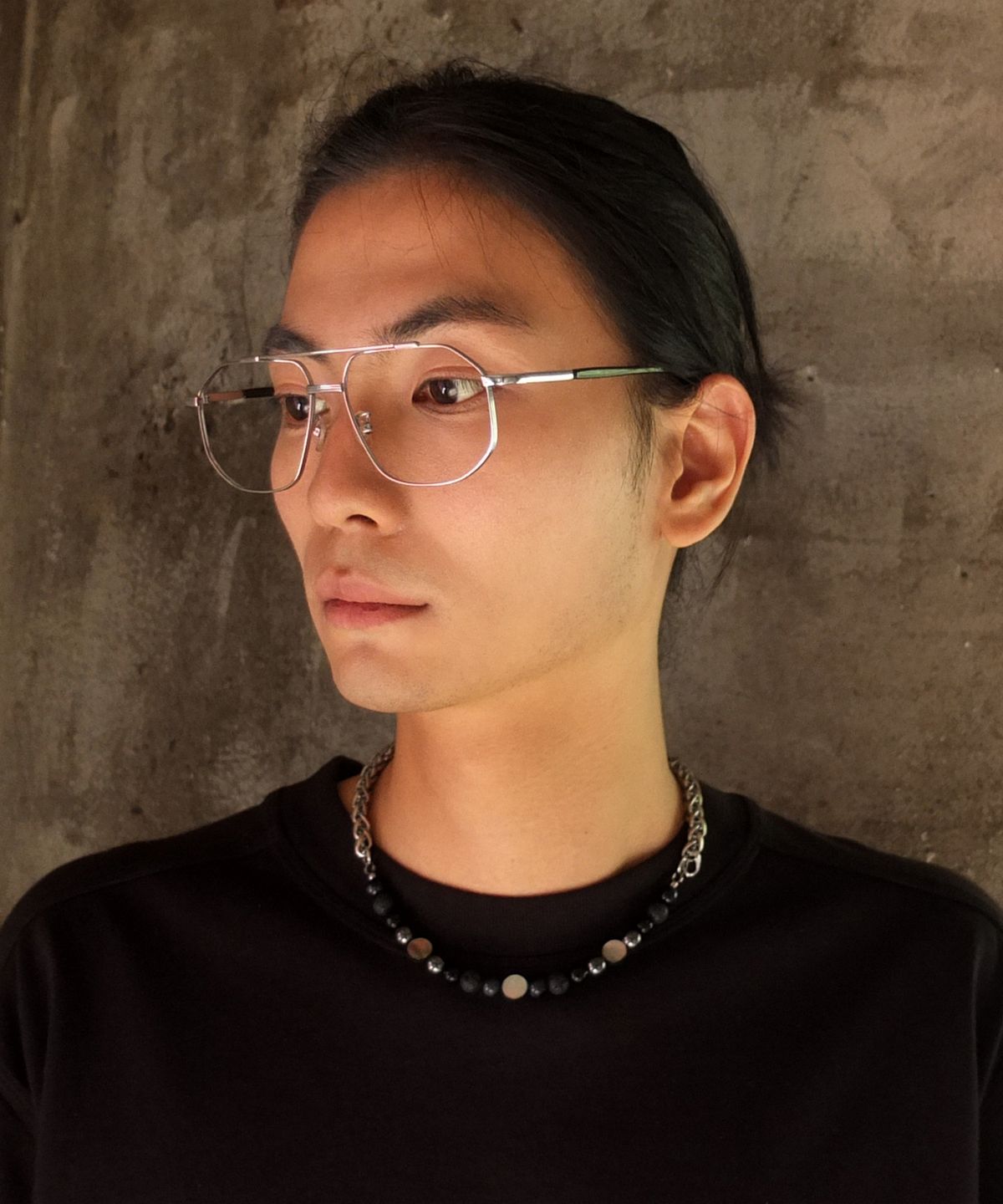 블랙비스트(VLACK VEAST) 파이브 젬스톤 체인 목걸이 _ JW4515