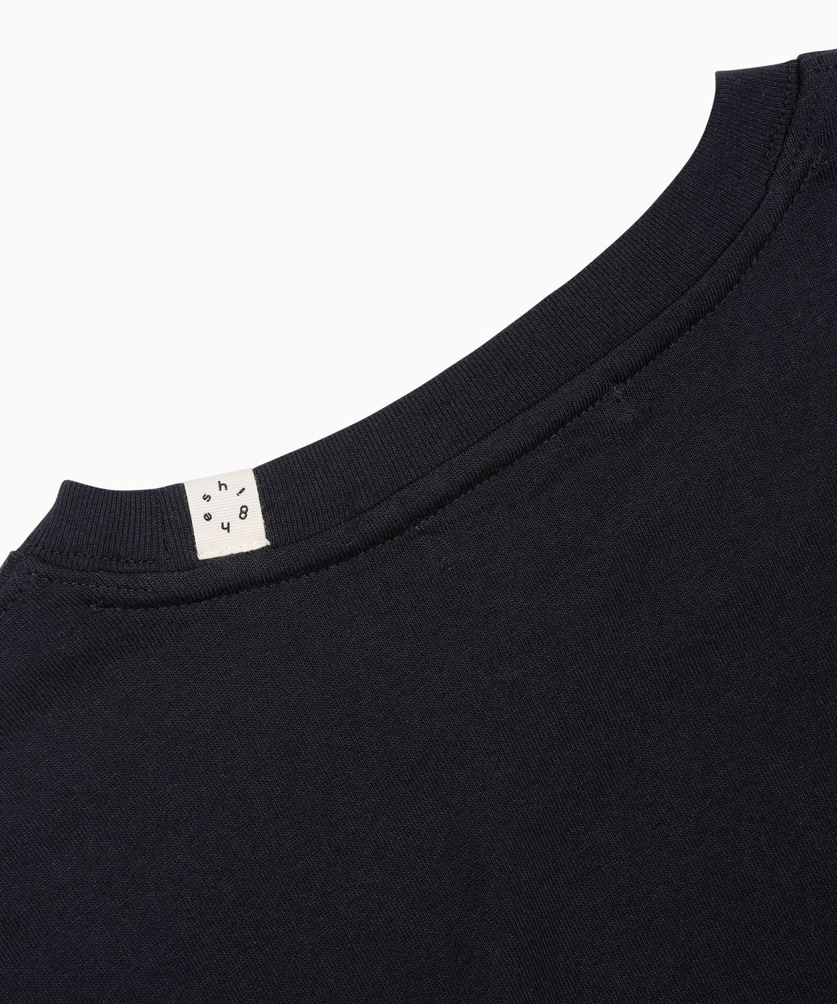 오헤시오(OHESHIO) LOGO LAYERED STRIPE LONG T-SHIRT, NAVY