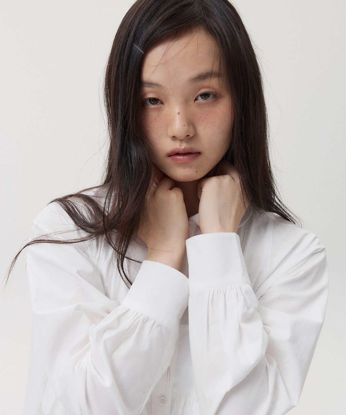 오헤시오(OHESHIO) CANCAN FRILL BLOUSE, WHITE
