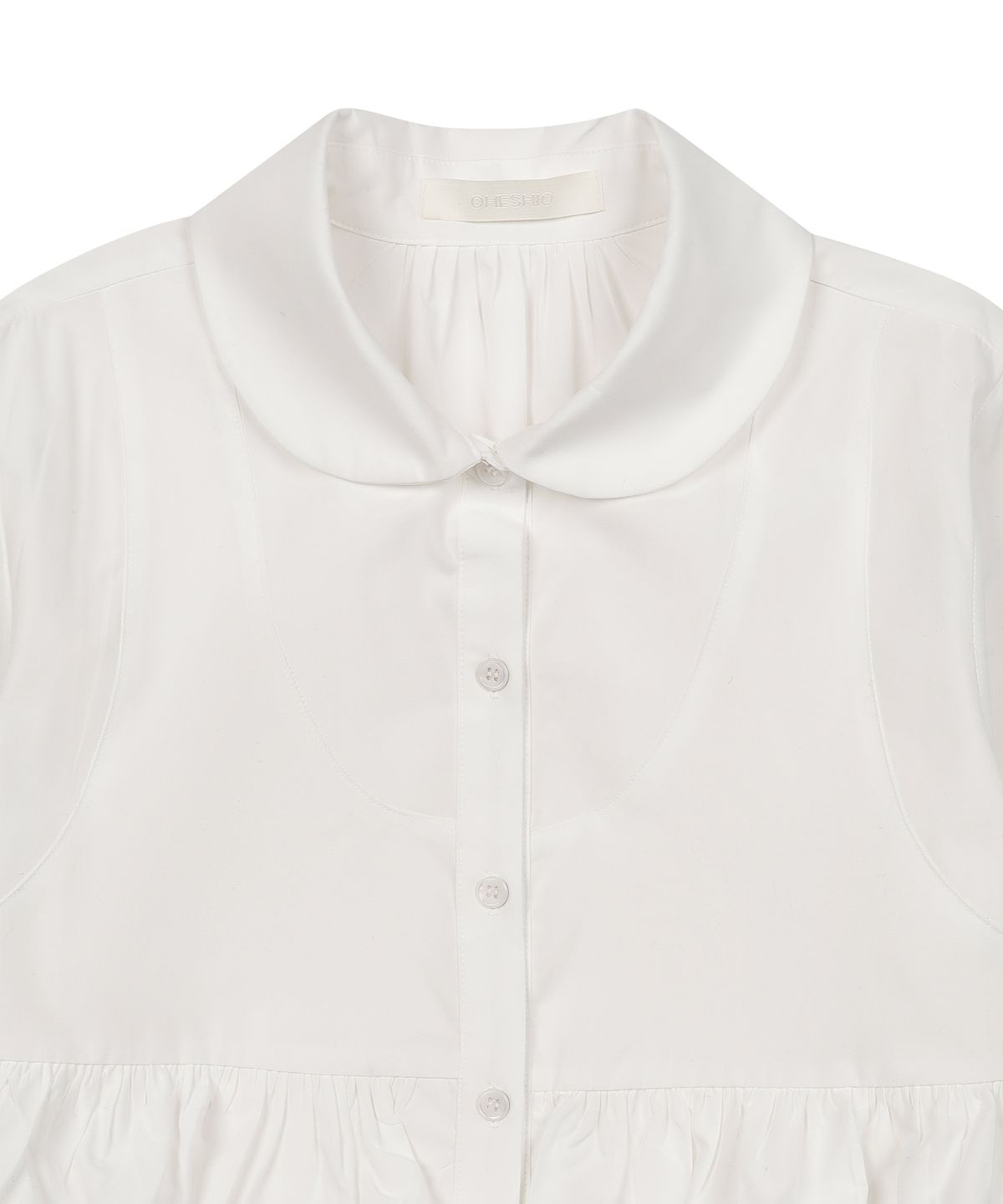 오헤시오(OHESHIO) CANCAN FRILL BLOUSE, WHITE