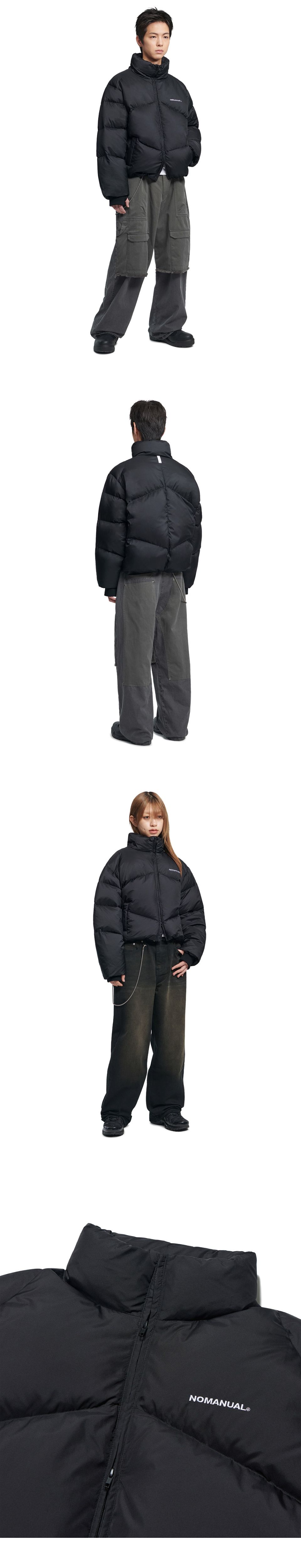 MUSINSA | NOMANUAL SKADI DUCK DOWN - MATTE BLACK