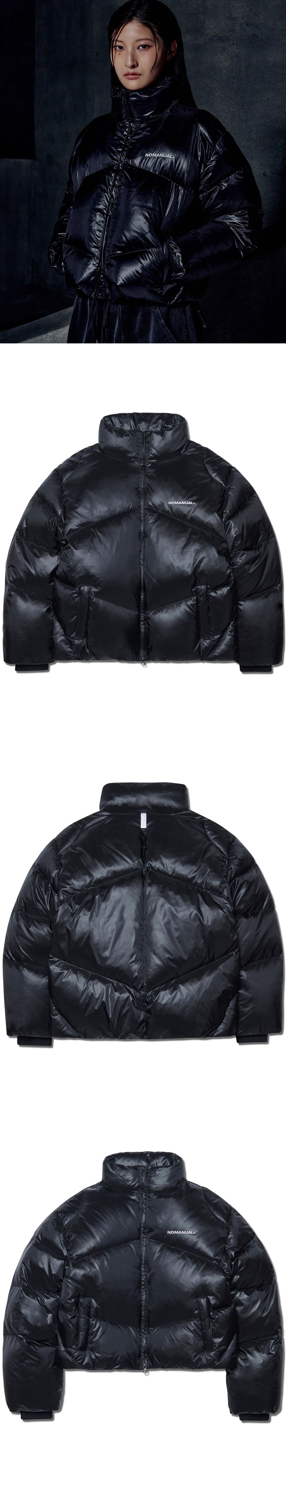 MUSINSA公式 | NOMANUAL SKADI DUCK DOWN - GLOSSY BLACK