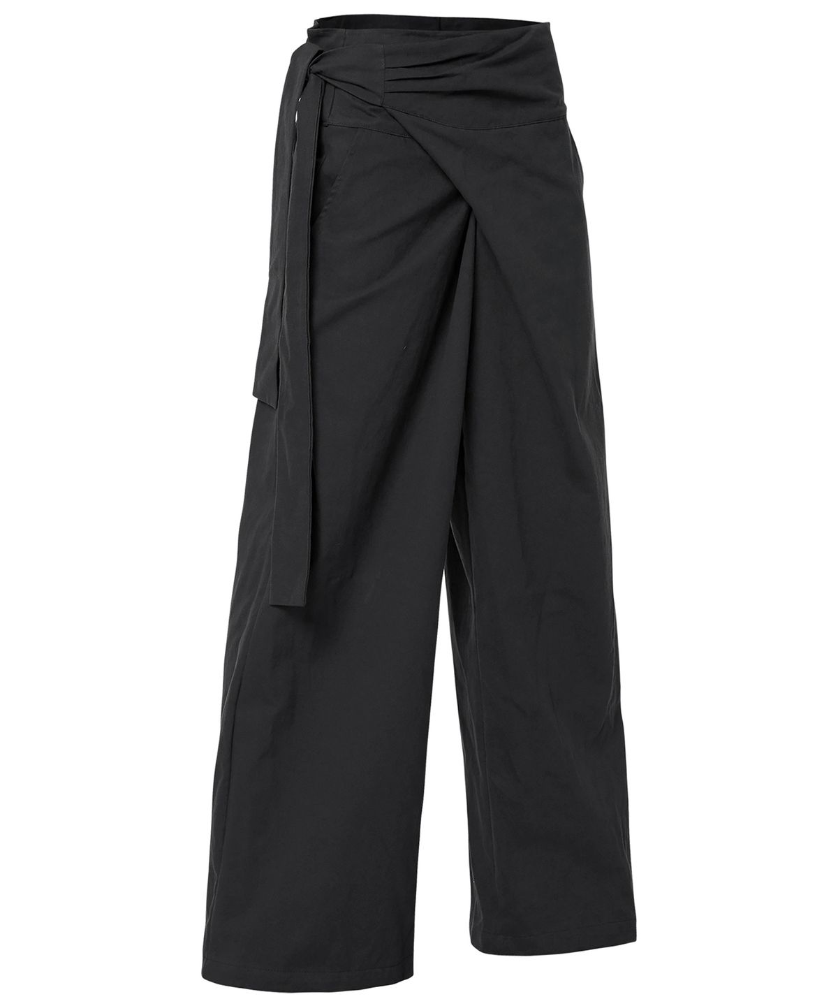 플레어업(FLAREUP) Layered Wrap Trousers (FL-255_Black)
