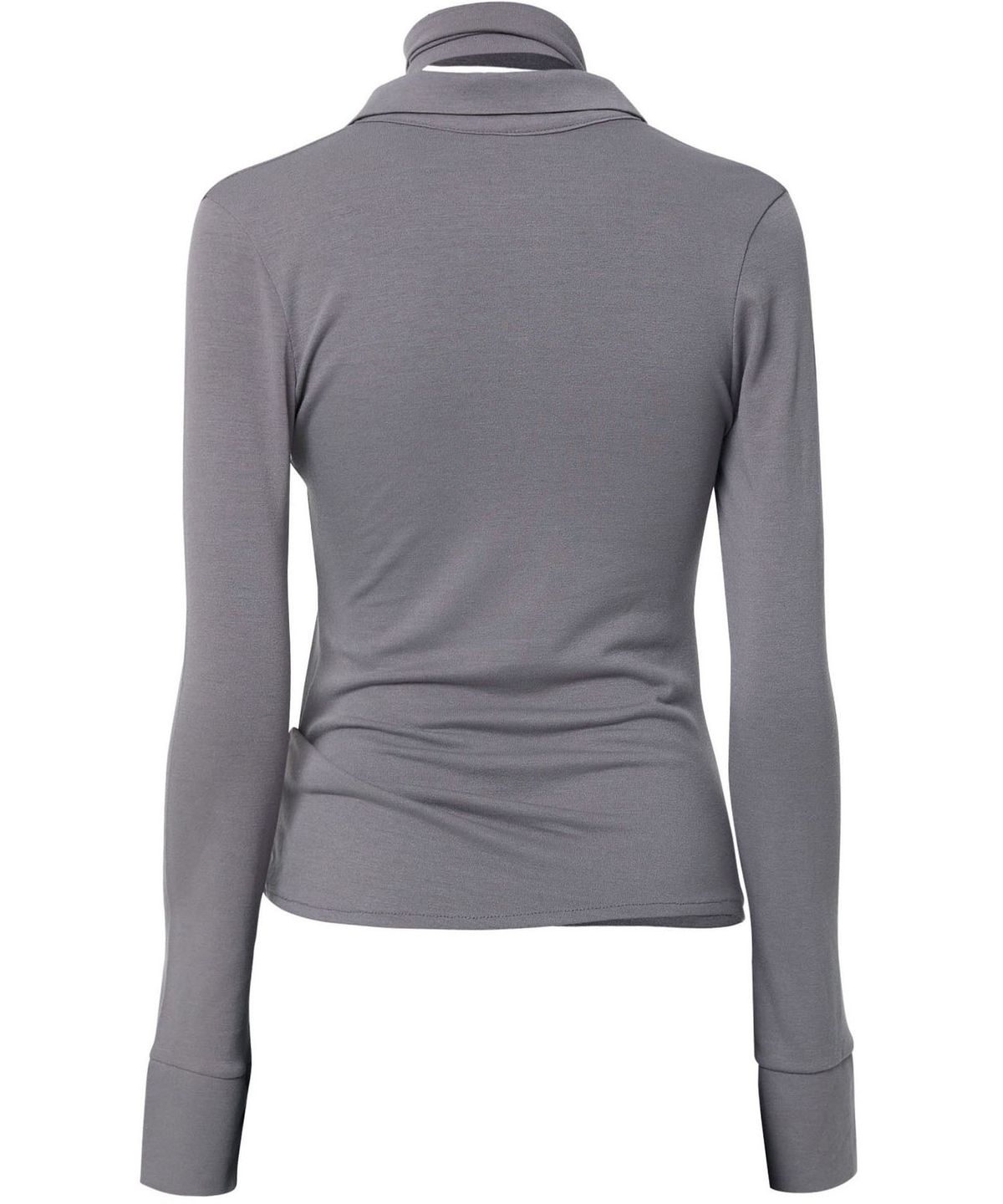 플레어업(FLAREUP) Asymmetrical Draped Shirt (FL-186_Gray)